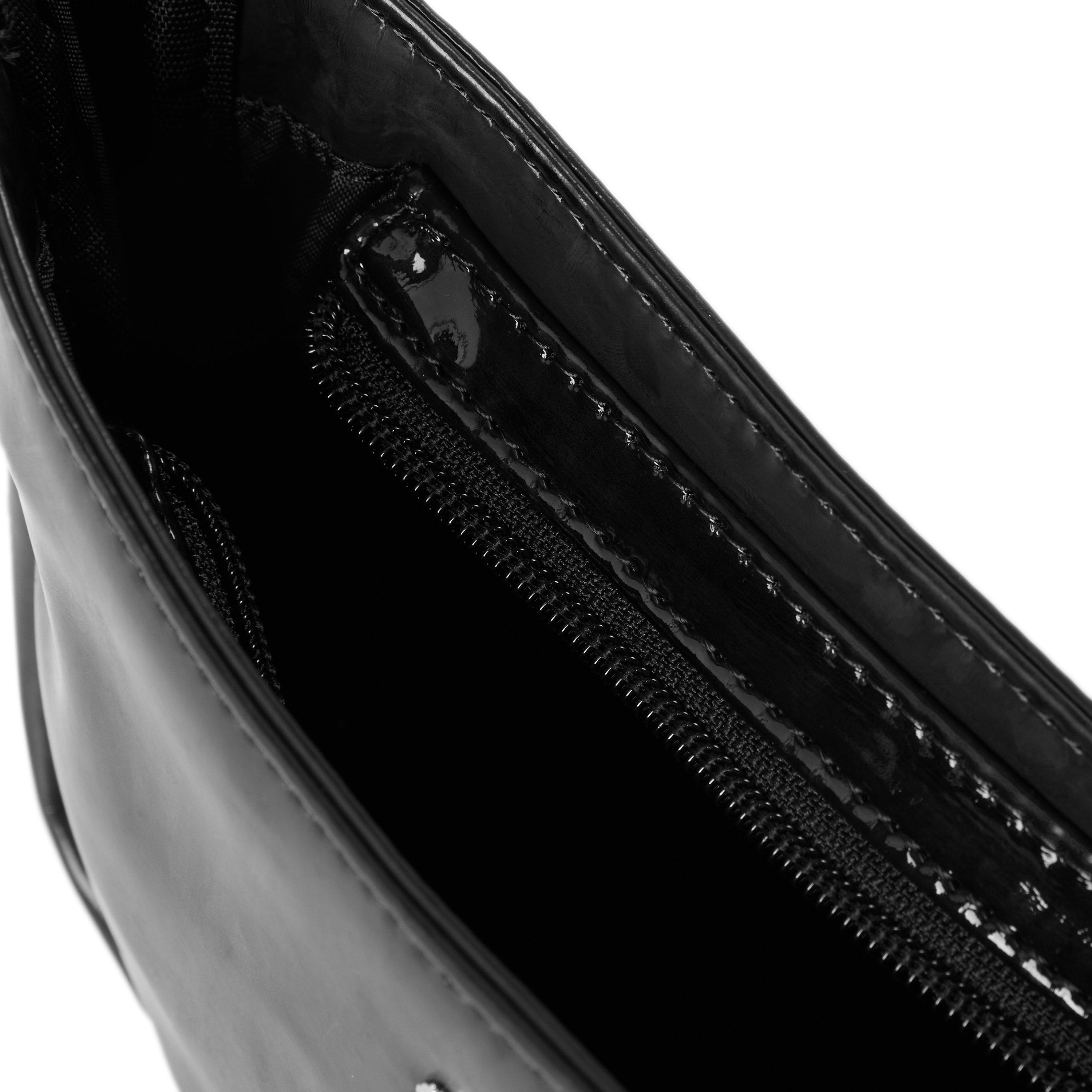 Puma Zwart - Puma - Women's Patent Cat Shoulder Bag - 3