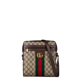 Gucci Men's Logo Cotton Ophidia Small Messenger Bag