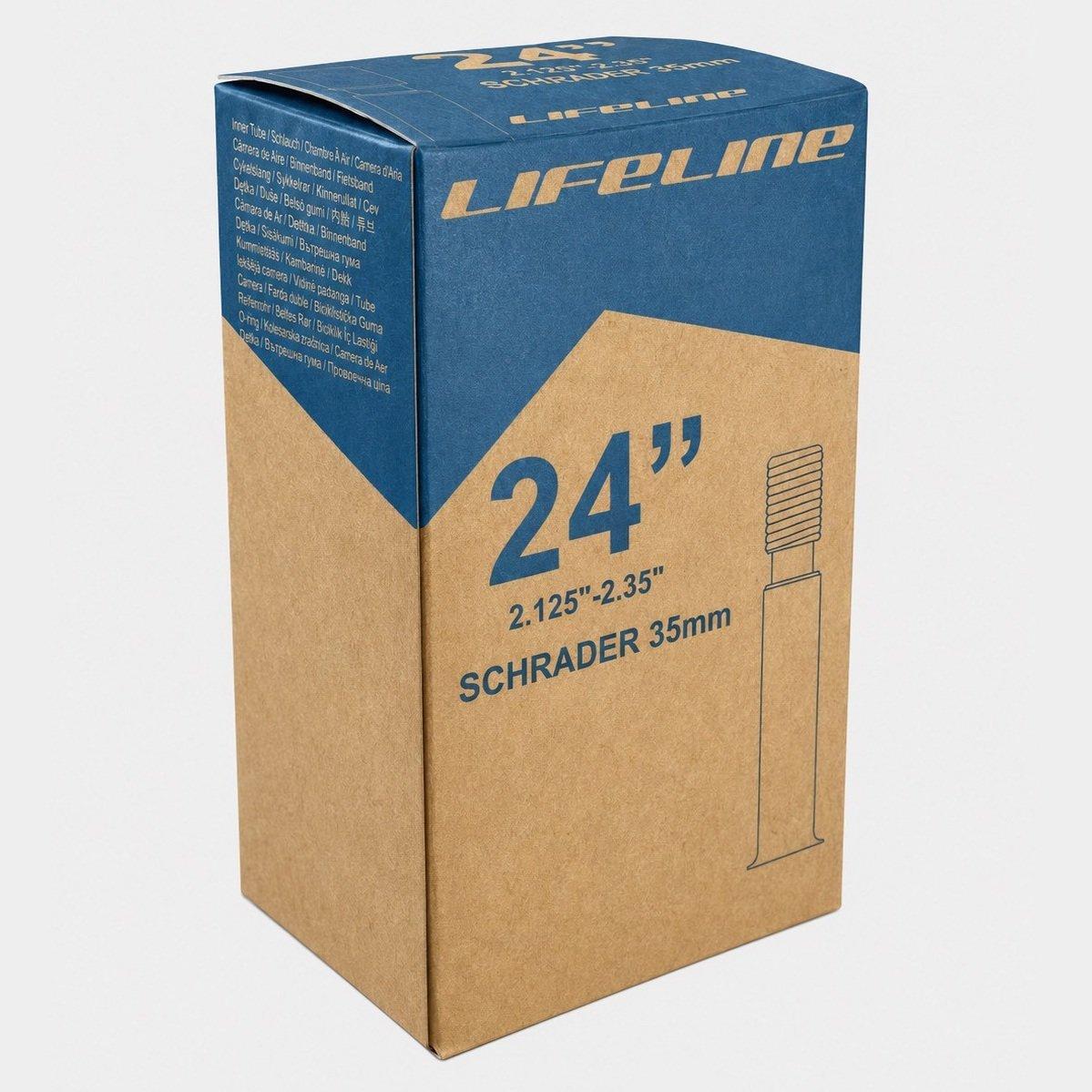 Black48mm - LifeLine - Lifeline 24 x 2.1-2.35 Inner Tube - 1