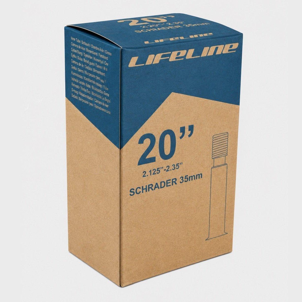 Black48mm - LifeLine - Lifeline 20 x 2.1-2.35 Inner Tube - 1