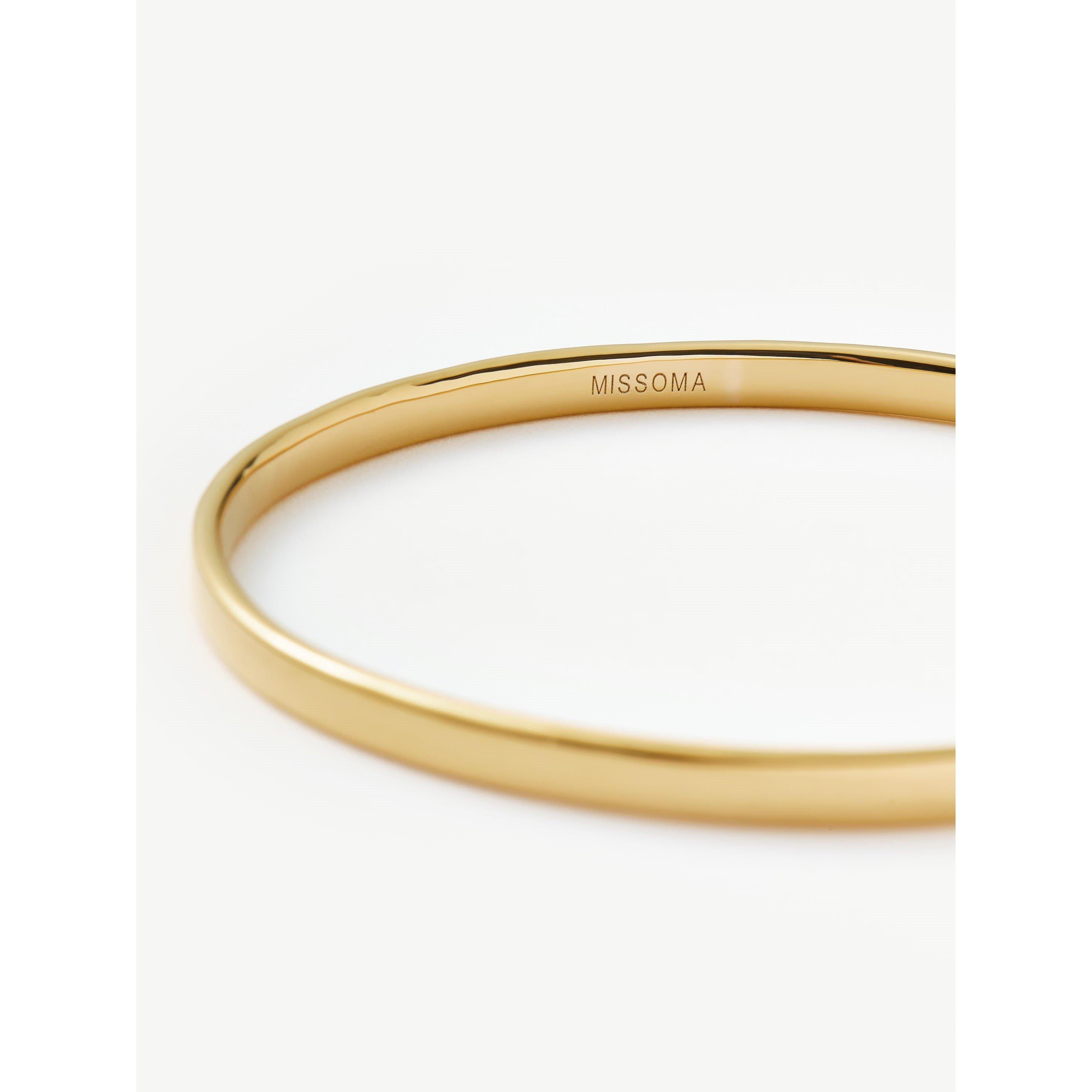 Gold - Missoma - Classic Round Bangle - 4