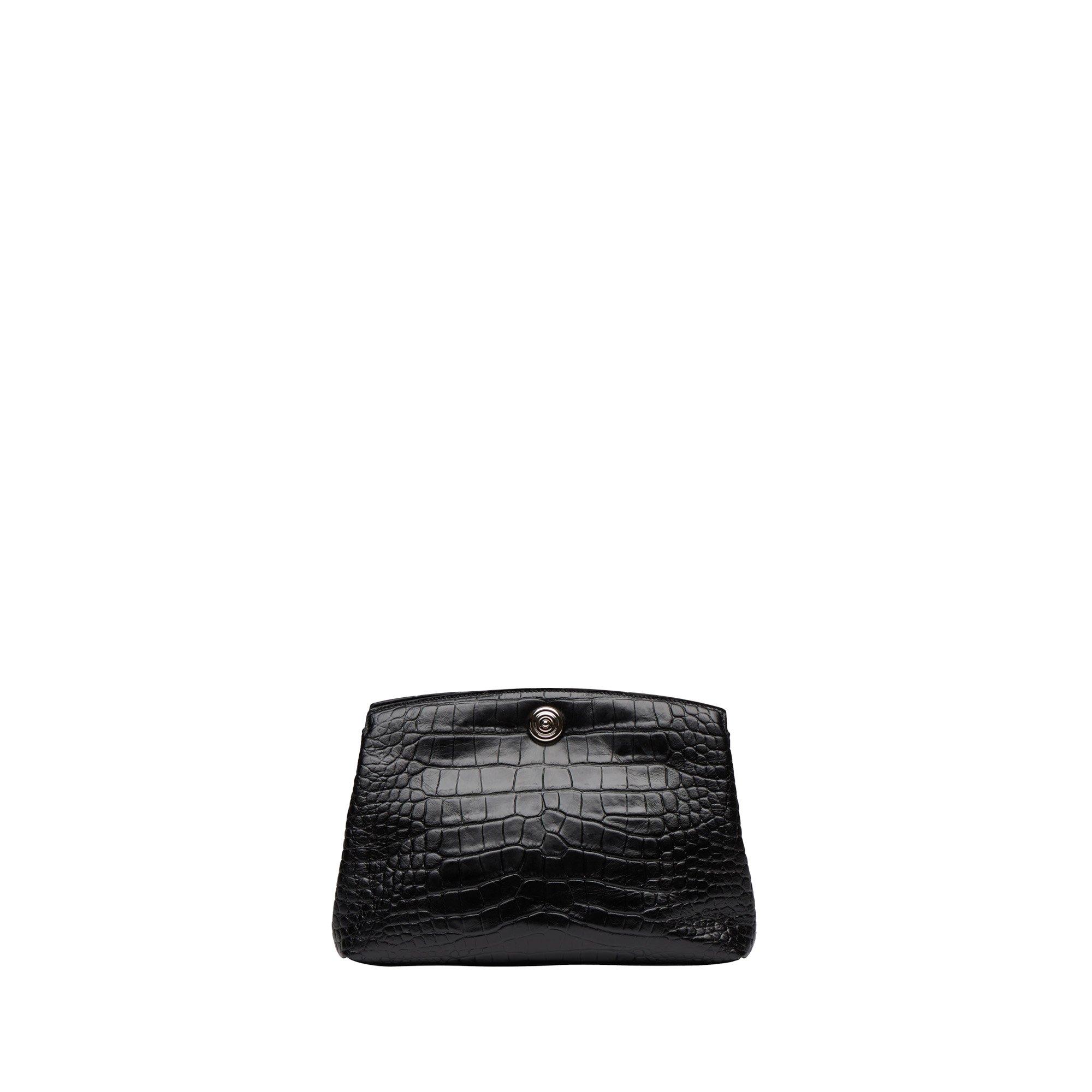Black Croc - Liffner - Pushlock Pouch - 1