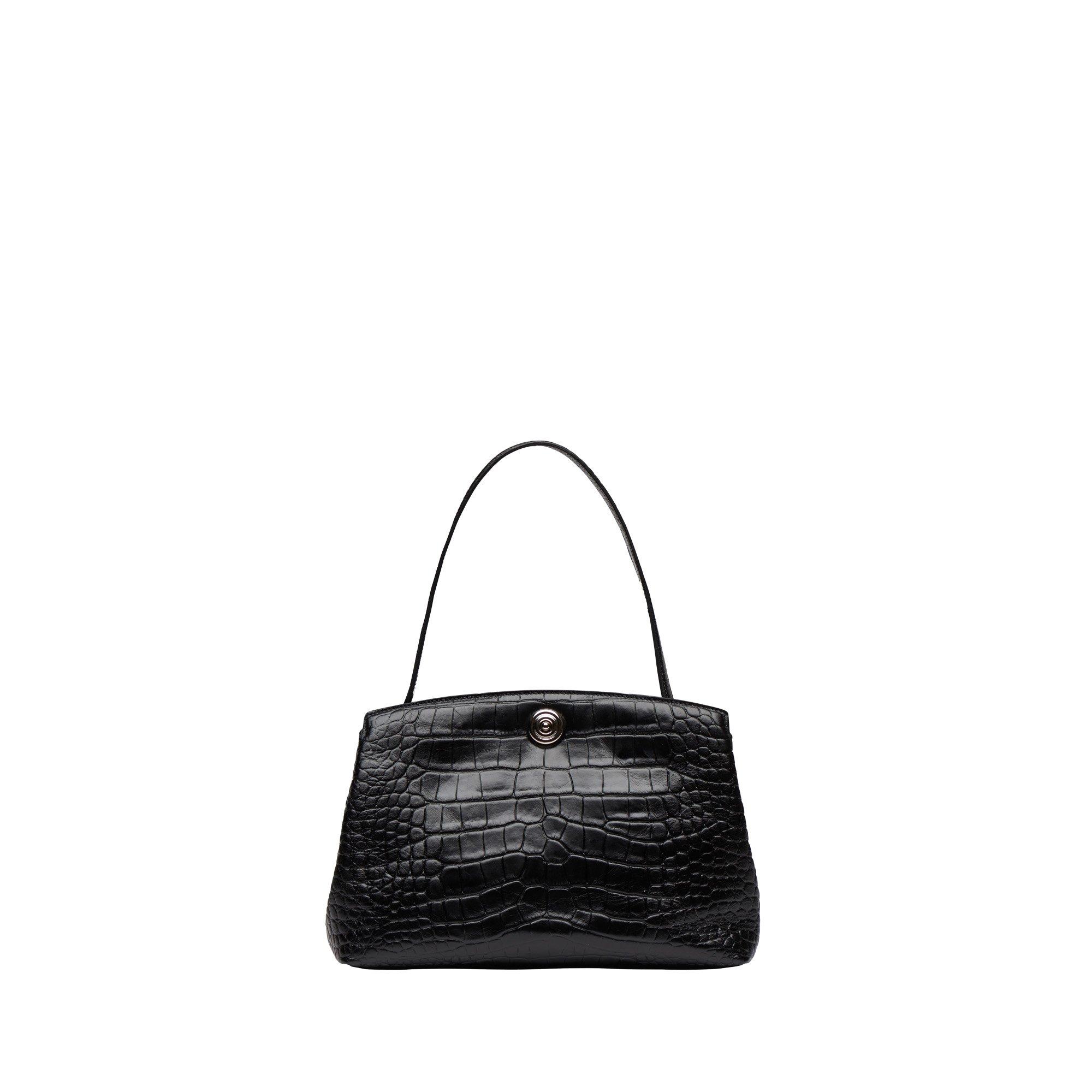 Black Croc - Liffner - Pushlock Pouch - 3