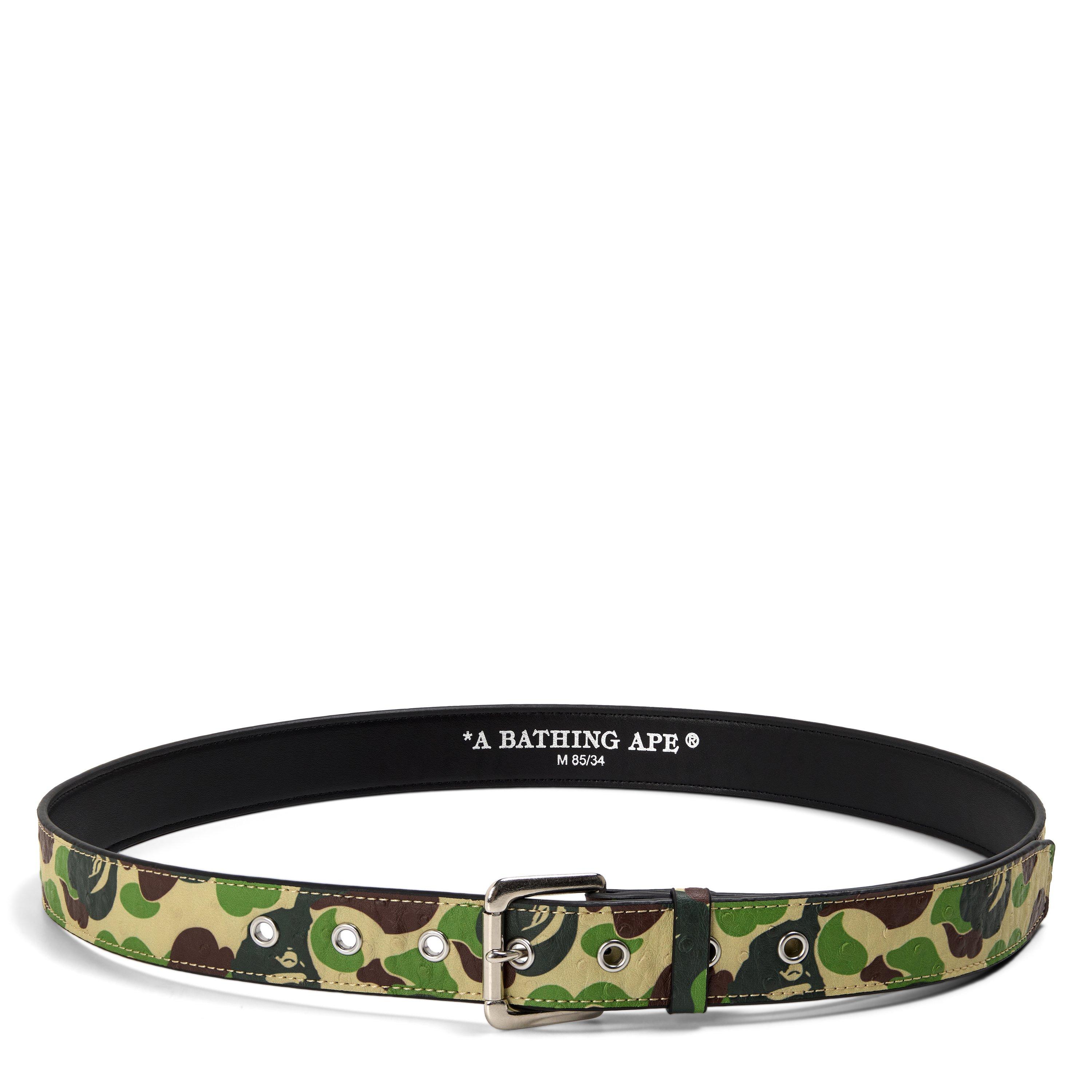 A Bathing Ape Bape ABC Camo Belt Sn54 - Green Camo - L