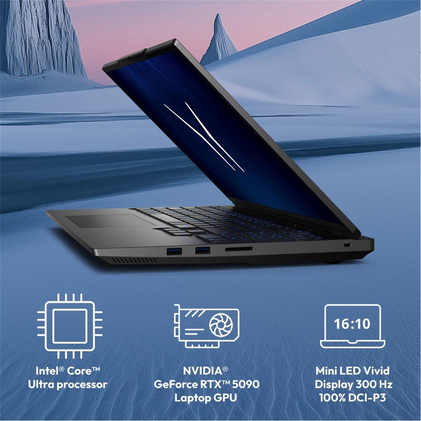 Black - Medion - Medion Erazer Beast 16 X1 Ultimate AMD Ryzen 9-9955HX 32GB DDR5 1TB RTX 5090 16 300Hz Gaming Laptop - 9
