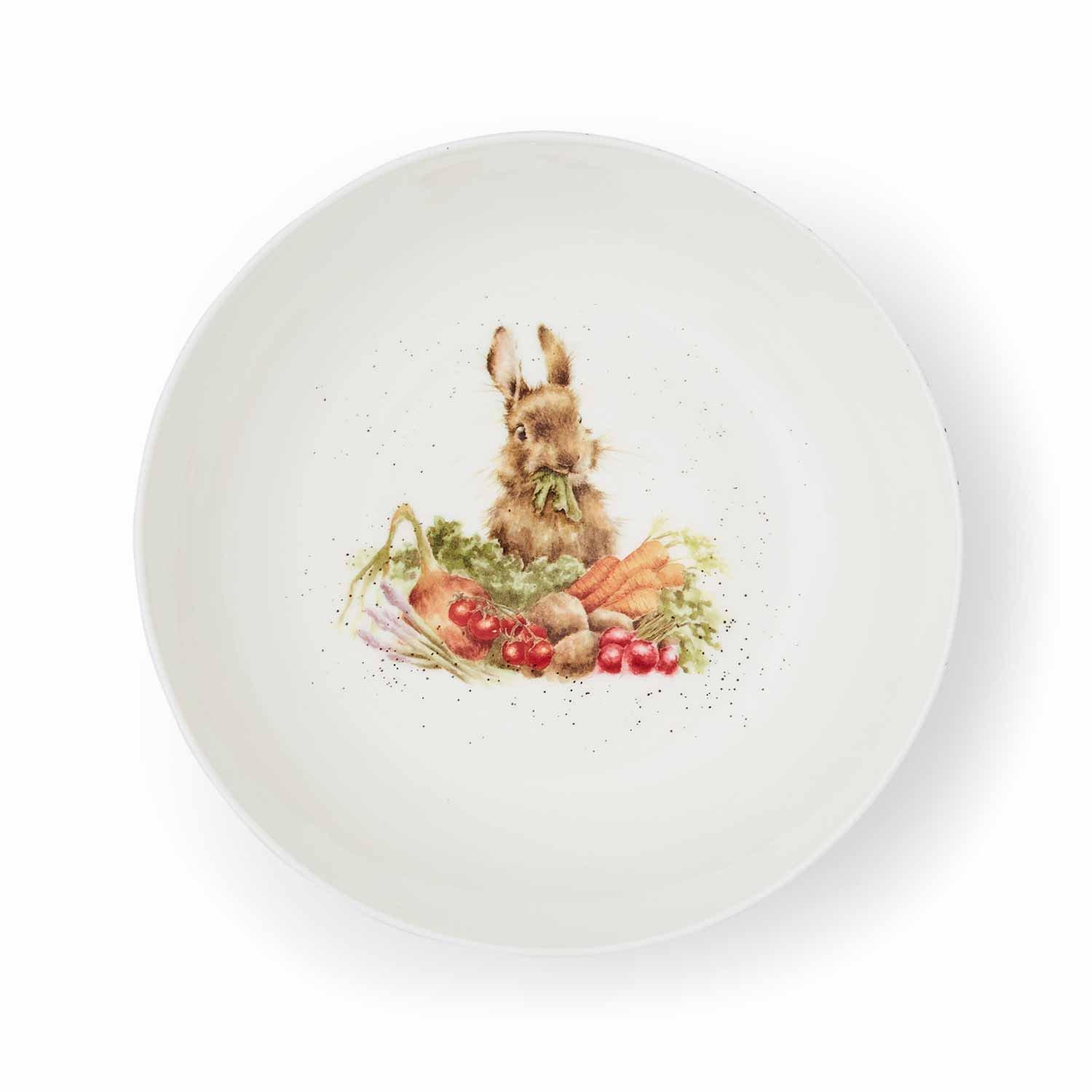 Neutral - Royal Worcester Wrendale - Wrendale Designs Rabbit Salad Bowl - 2