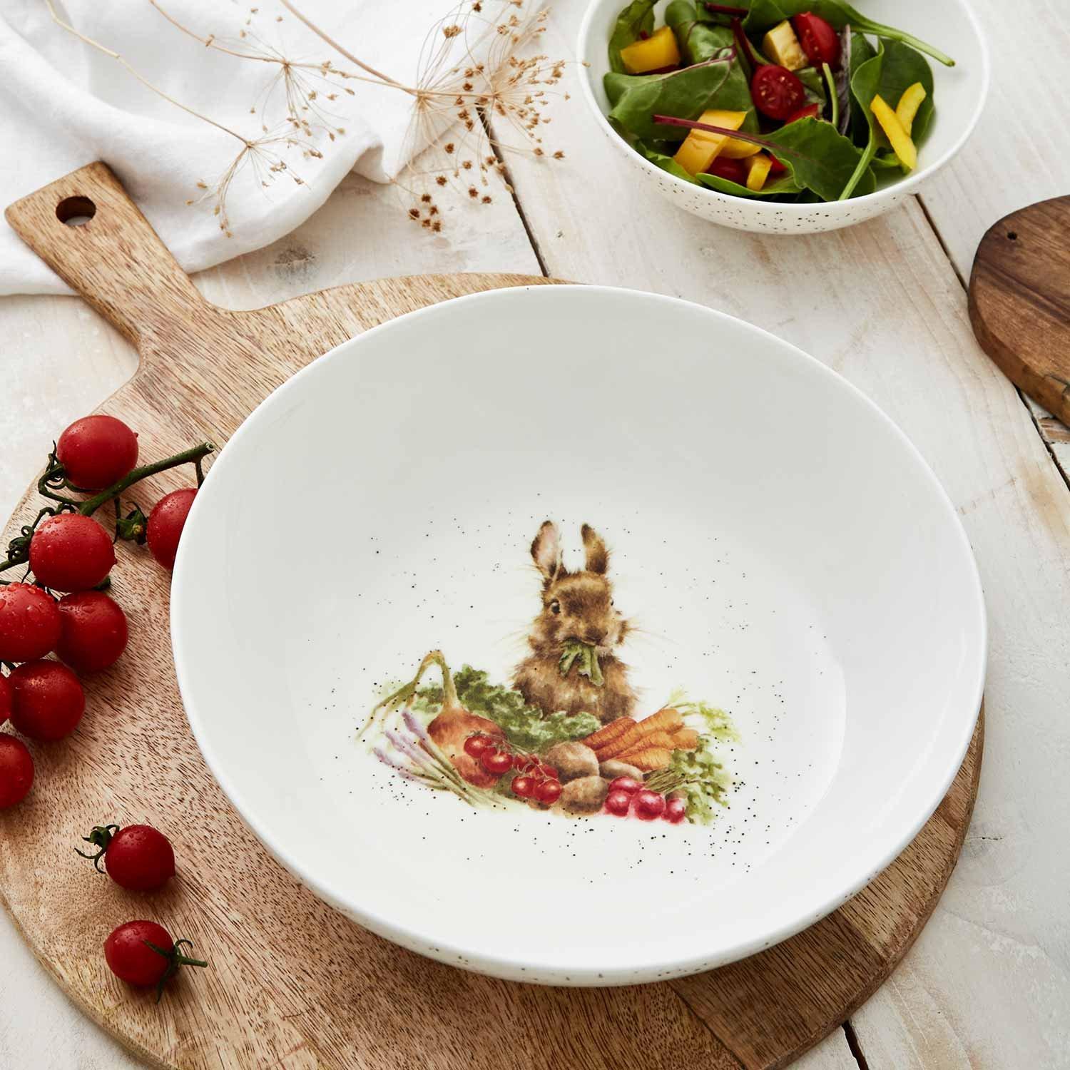 Neutral - Royal Worcester Wrendale - Wrendale Designs Rabbit Salad Bowl - 5