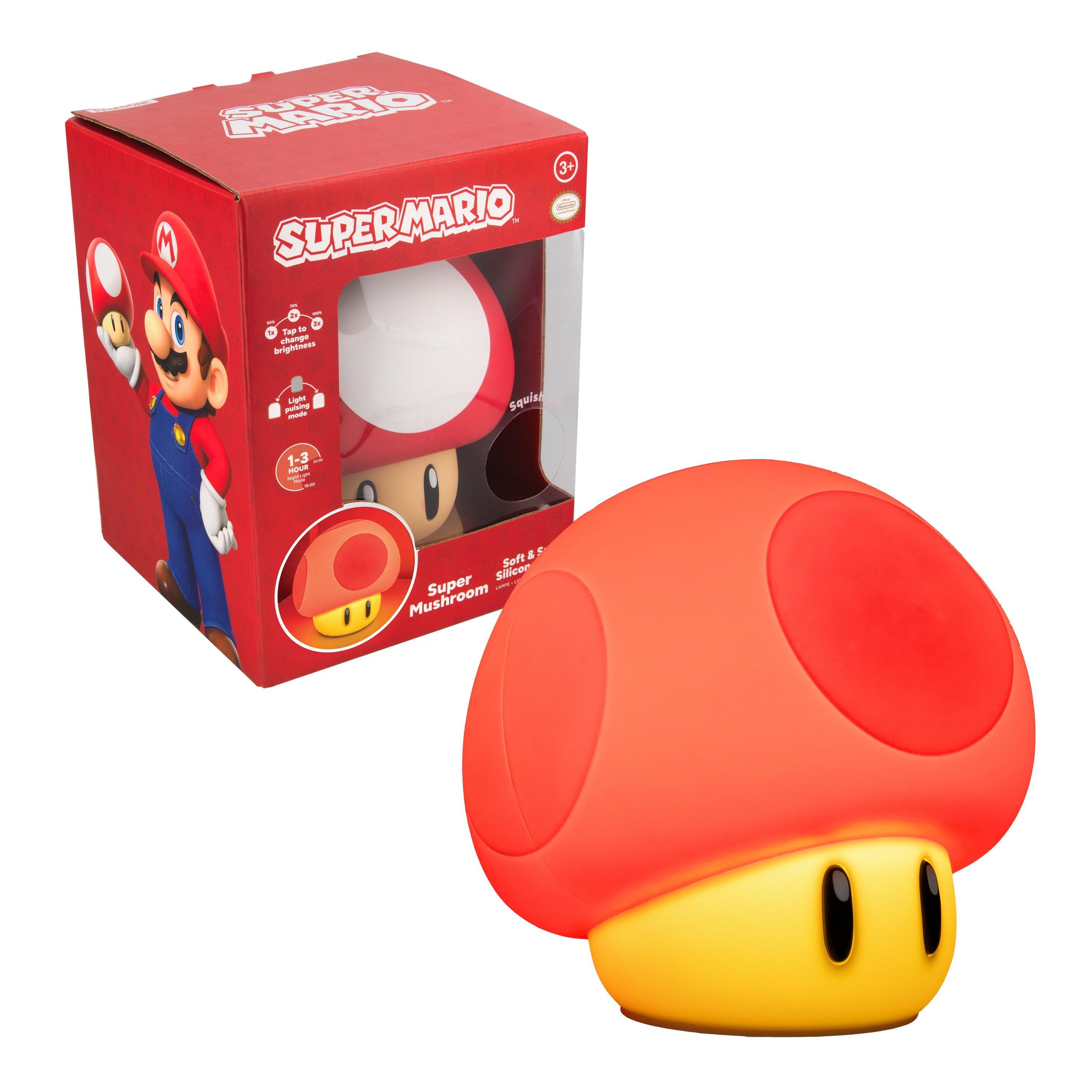 Multi - Super Mario - Super Mushroom SquishyGlo Light Rechargeable - 1