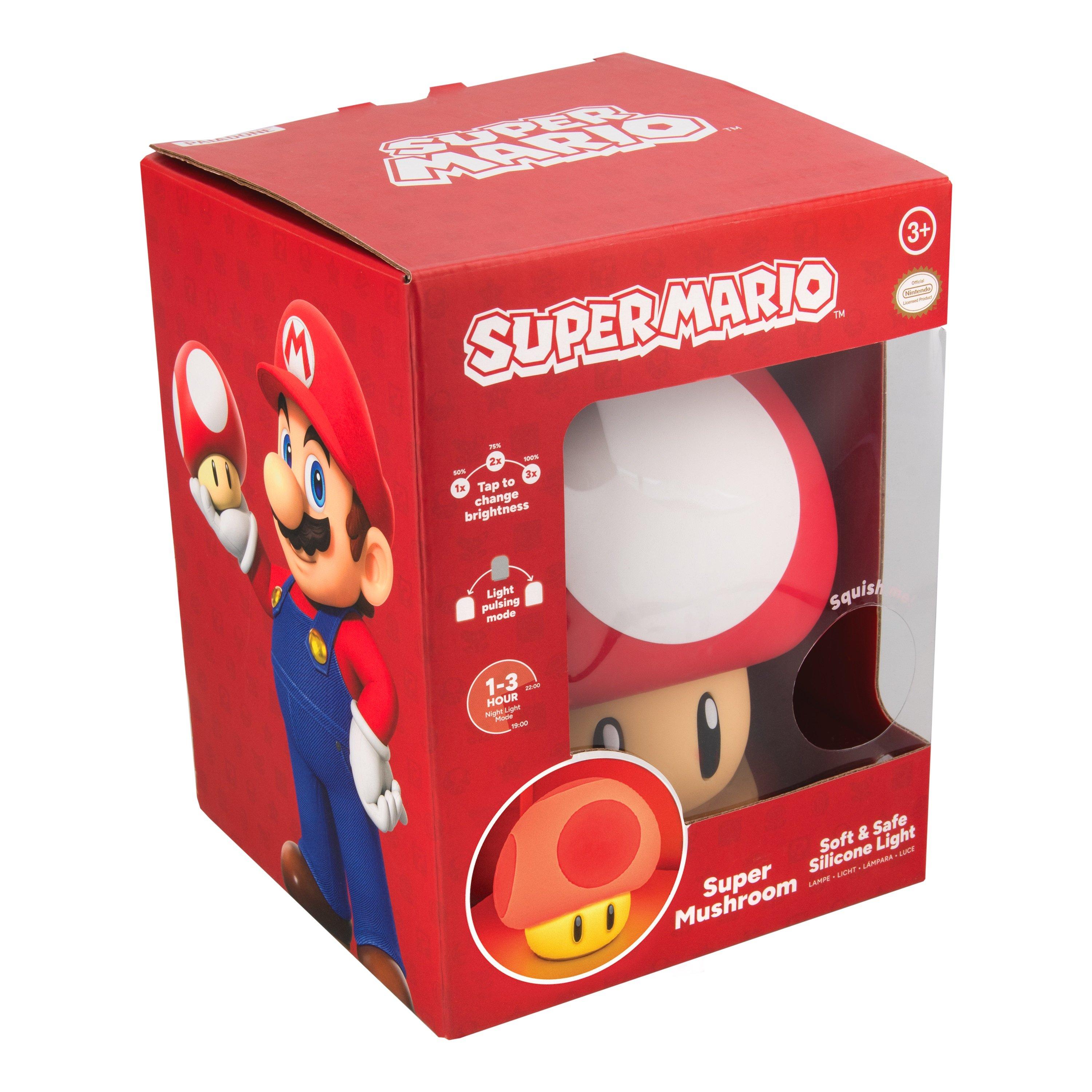 ple - Super Mario - Super Mushroom SquishyGlo Light Rechargeable - 4