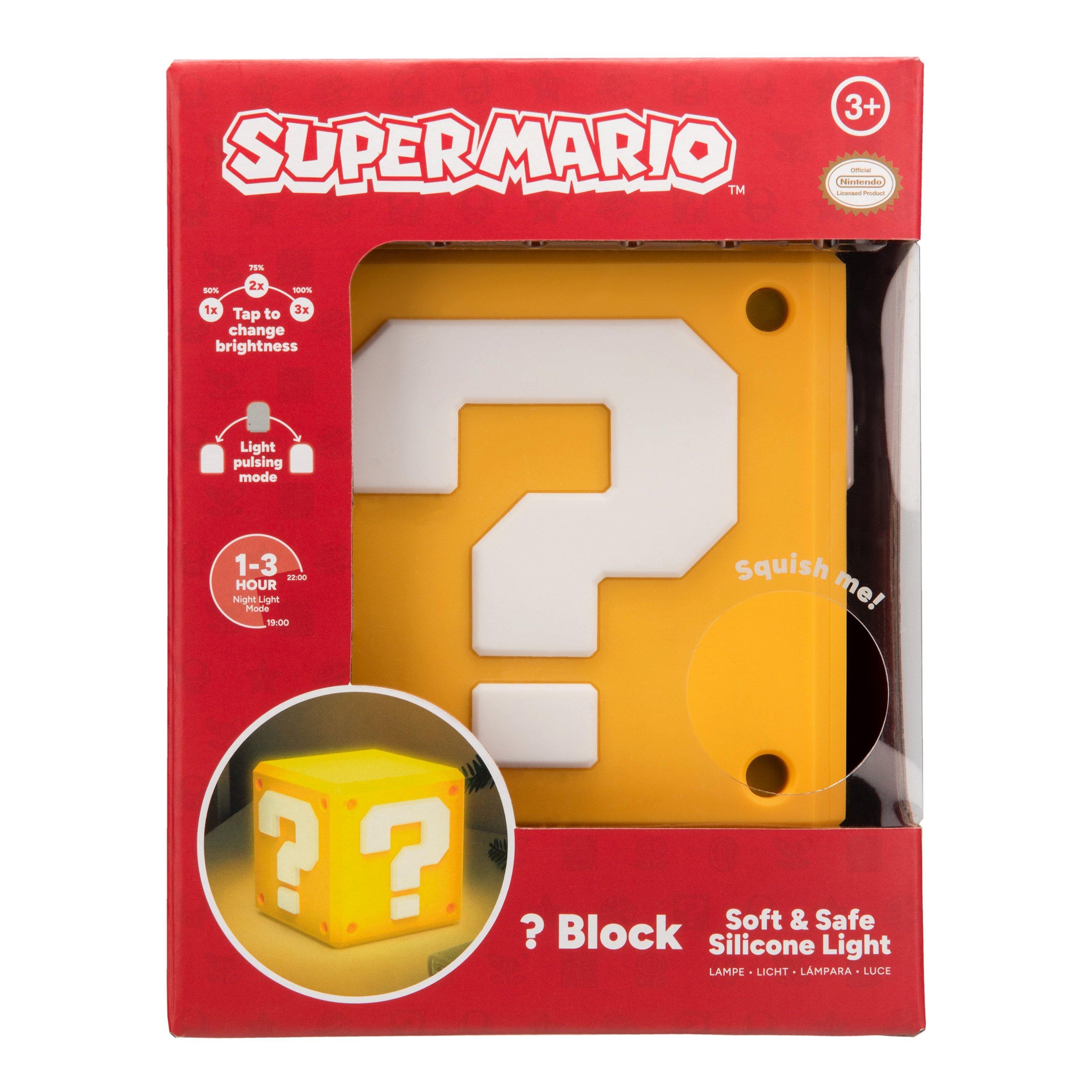 Mehrfarbig - Super Mario - Question Block SquishyGlo Light Rechargeable - 3