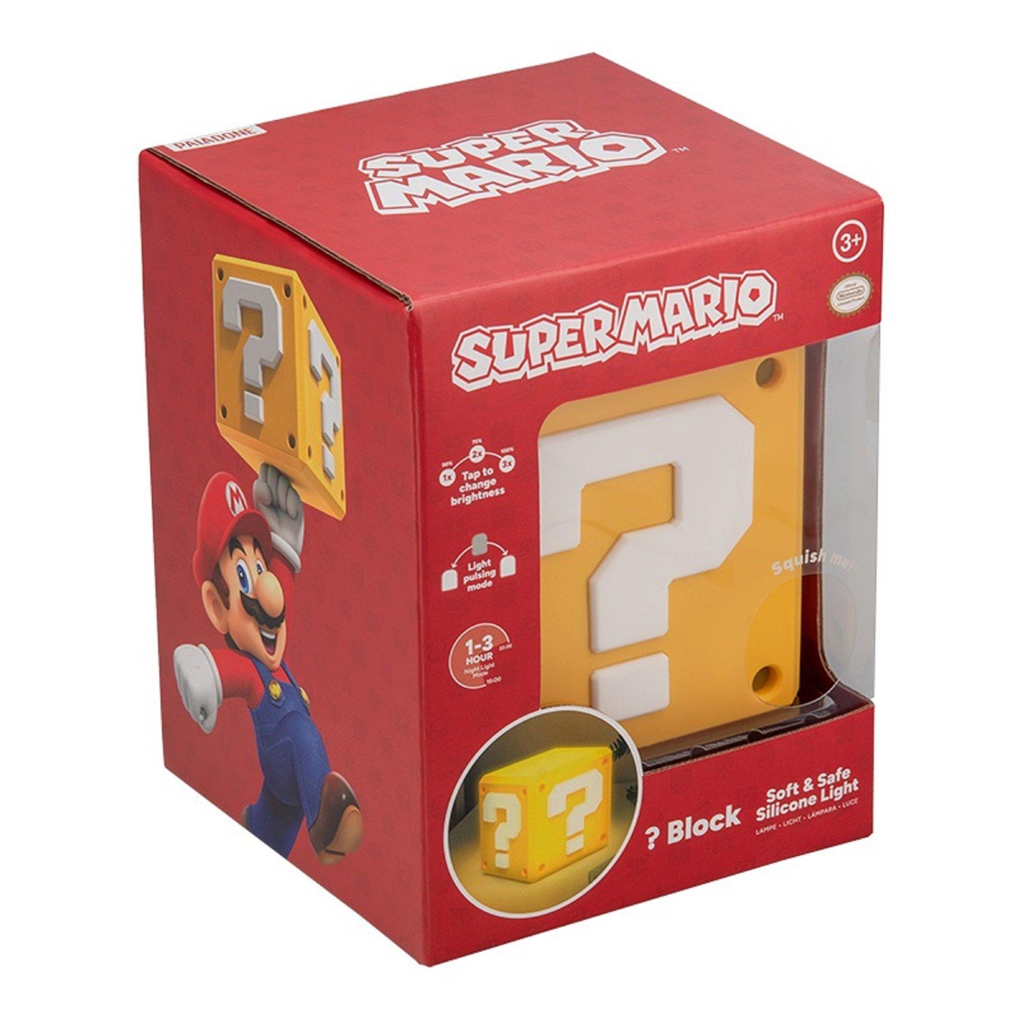 Super Mario Question Block SquishyGlo Light Rechargeable | FRASERS