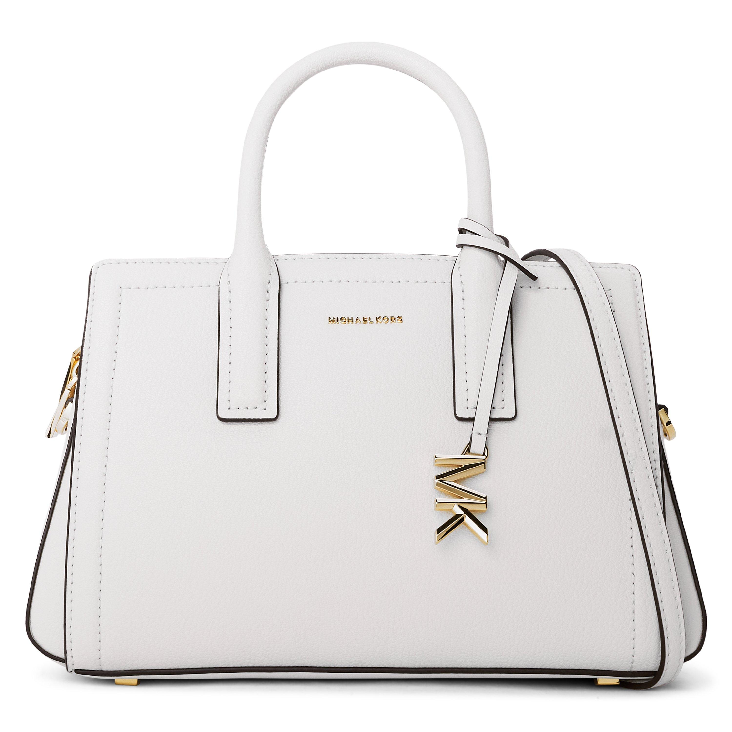 MICHAEL Michael Kors Laila Small Satchel - Optic White