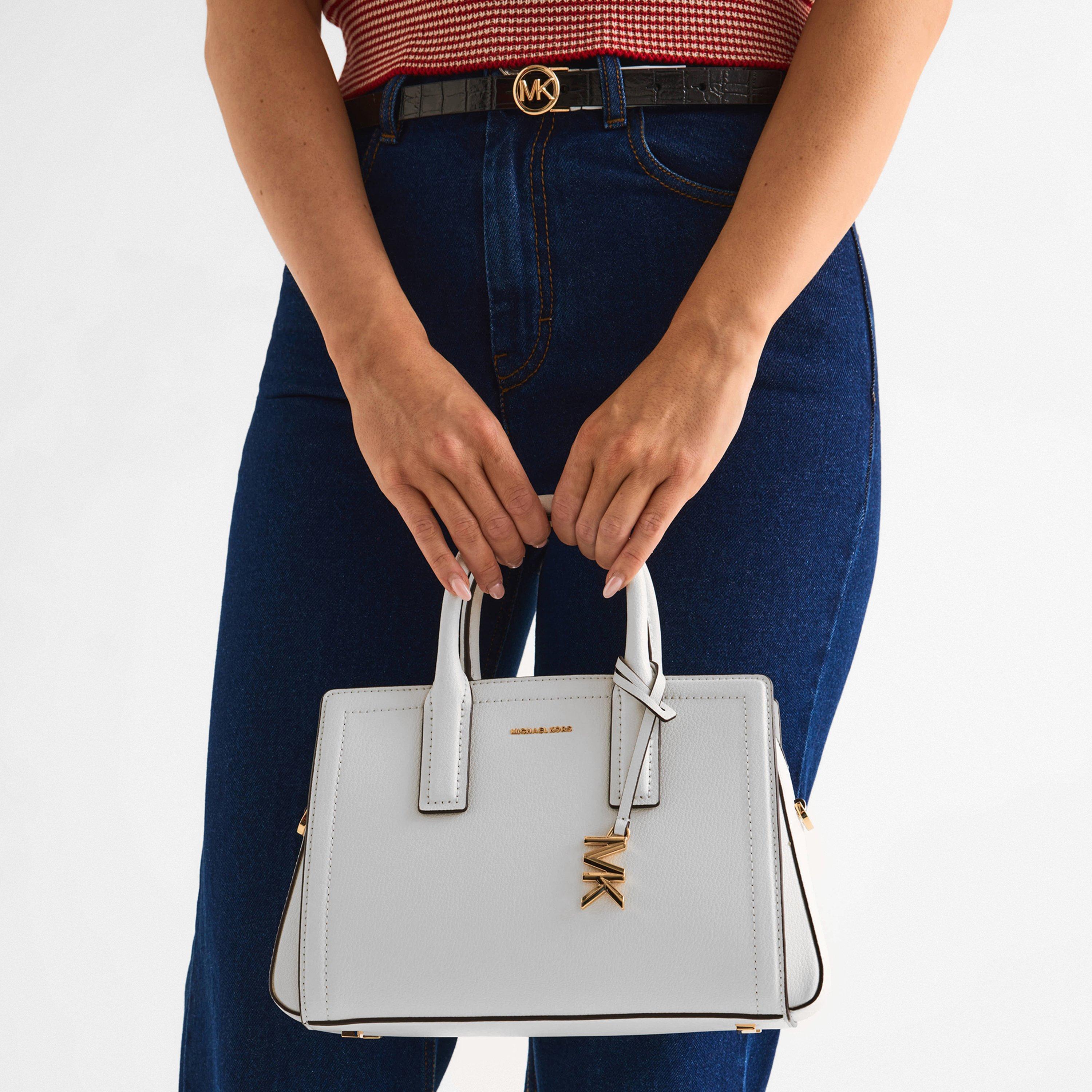 Optic White - MICHAEL Michael Kors - Laila Small Satchel - 3