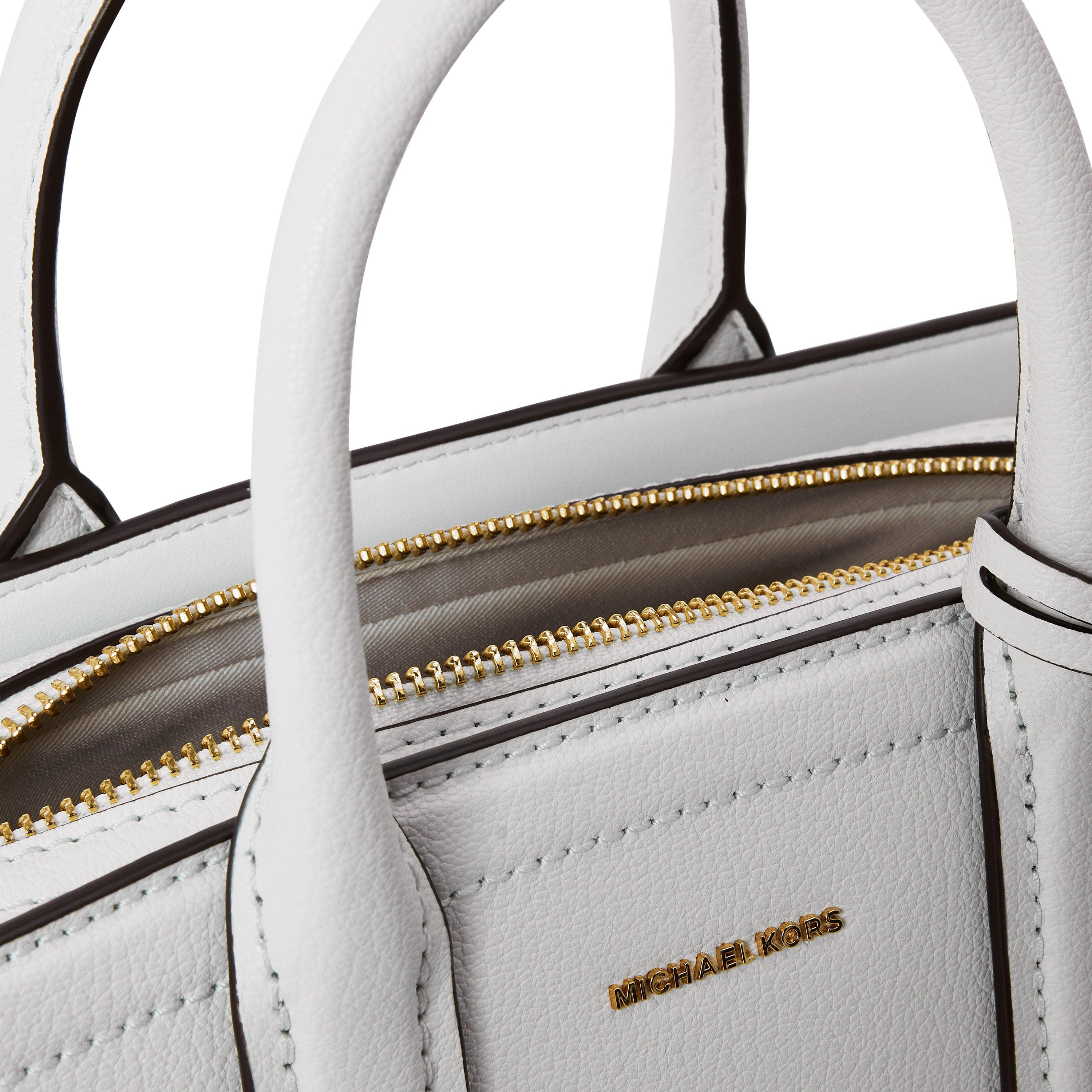 Optic White - MICHAEL Michael Kors - Laila Small Satchel - 4