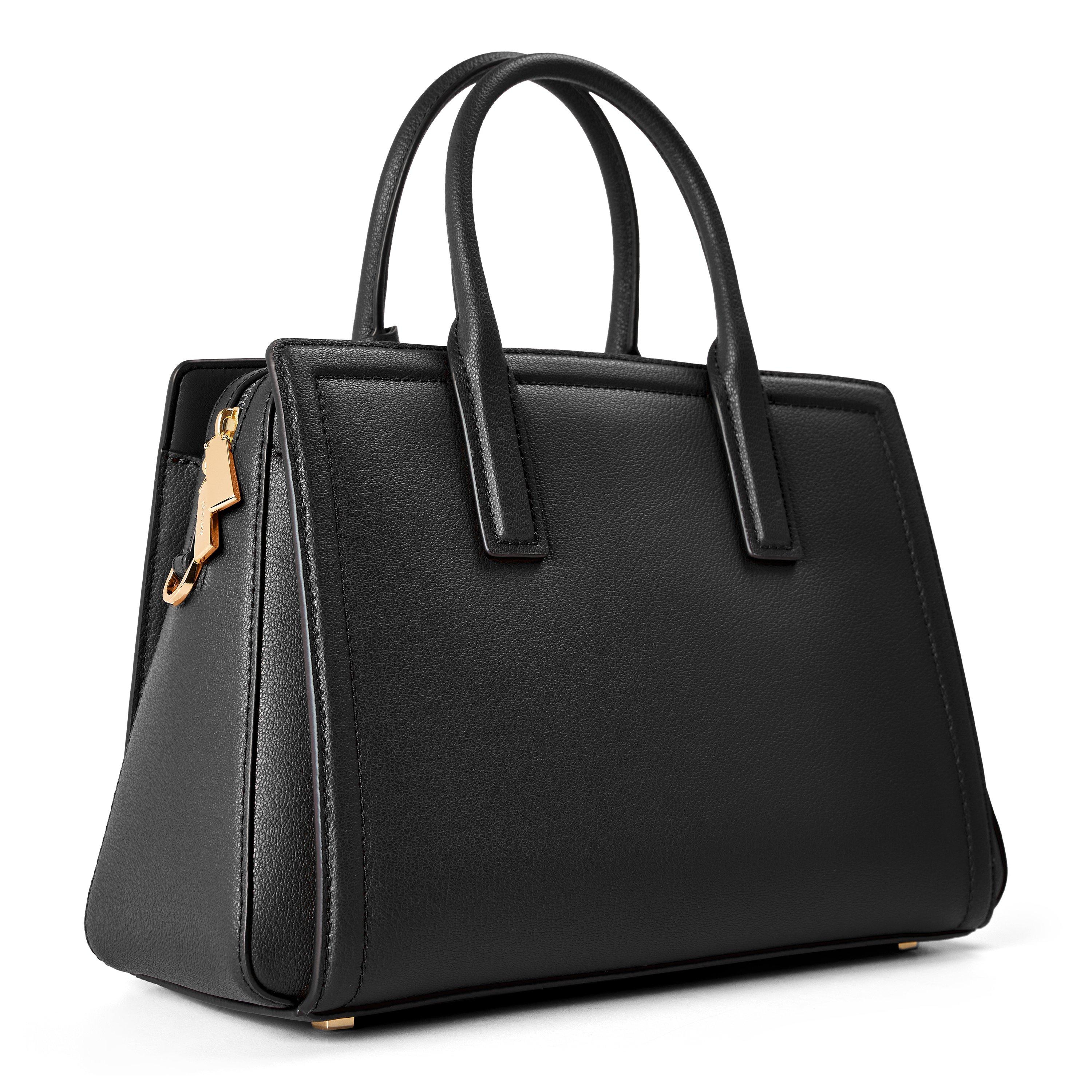 BLACK - MICHAEL Michael Kors - Women's Laila Medium Stitch Satchel Bag - 2