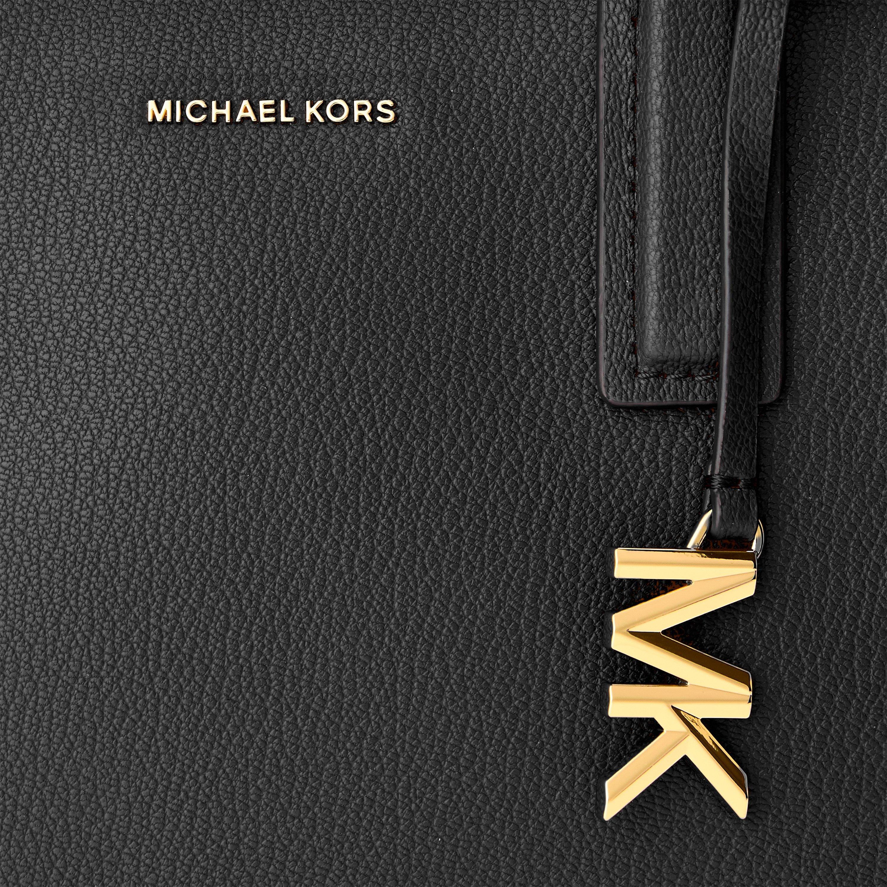 BLACK - MICHAEL Michael Kors - Women's Laila Medium Stitch Satchel Bag - 4