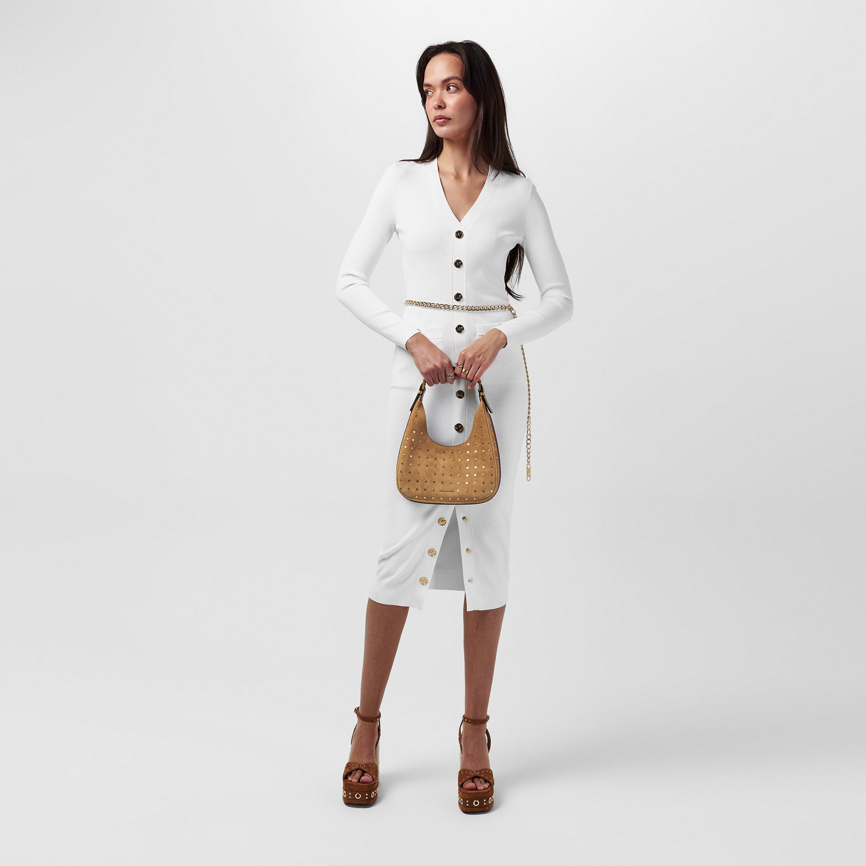 HUSK - MICHAEL Michael Kors - Womens Nolita Leather Hobo Bag - 3