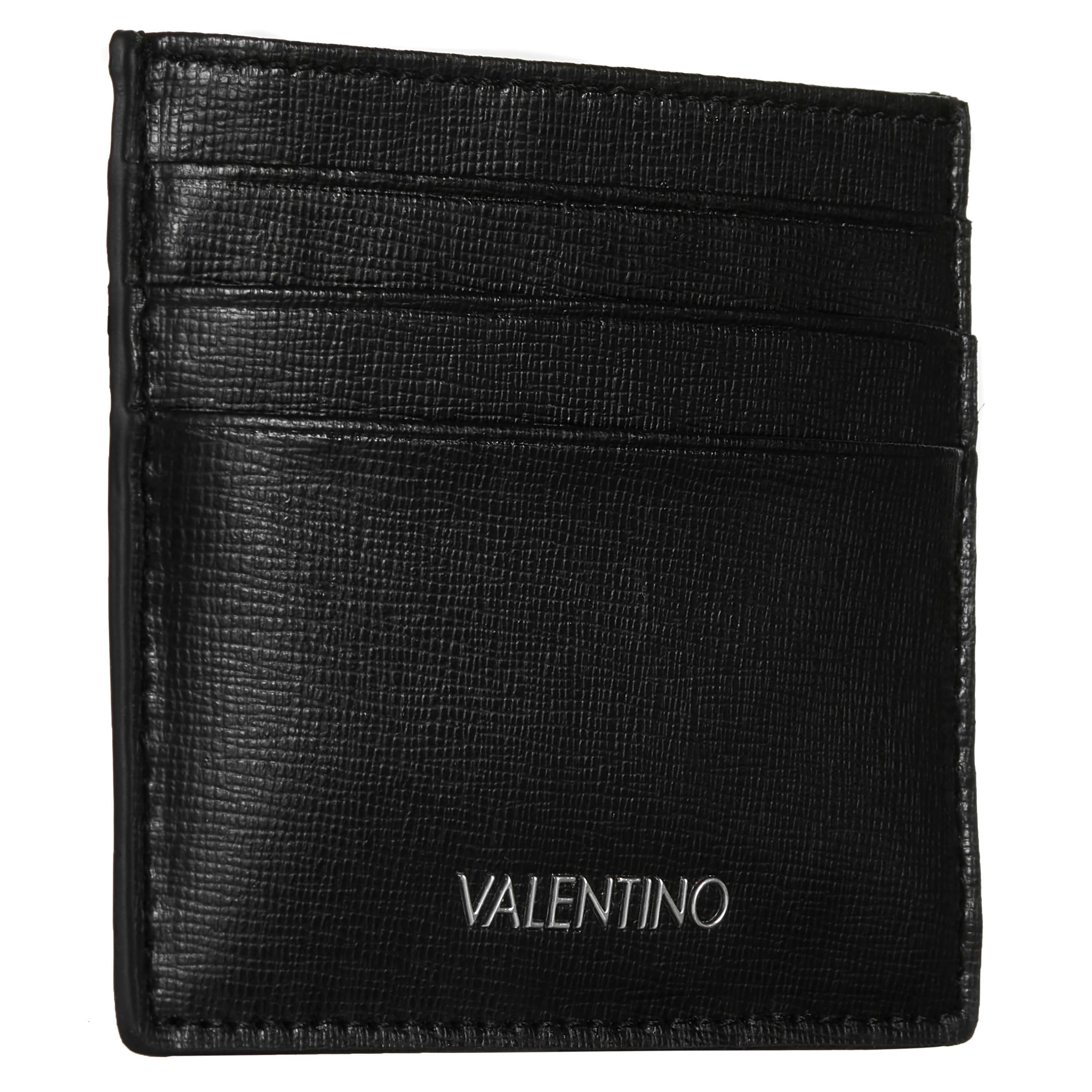 Nero Black - Valentino - Men's Marnier Leather Card Holder - 2