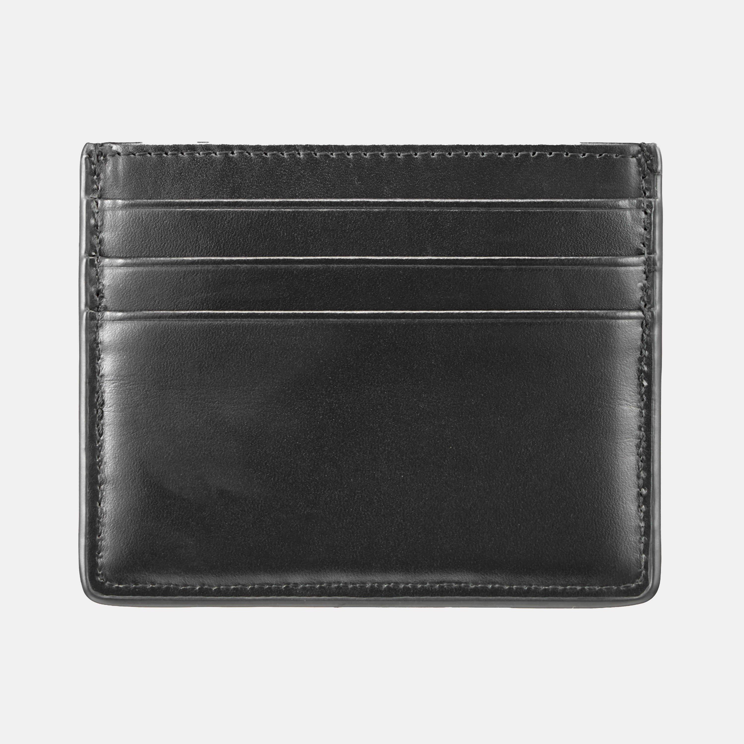 Nero Black - Valentino - Men's Courage Leather Card Holder - 2