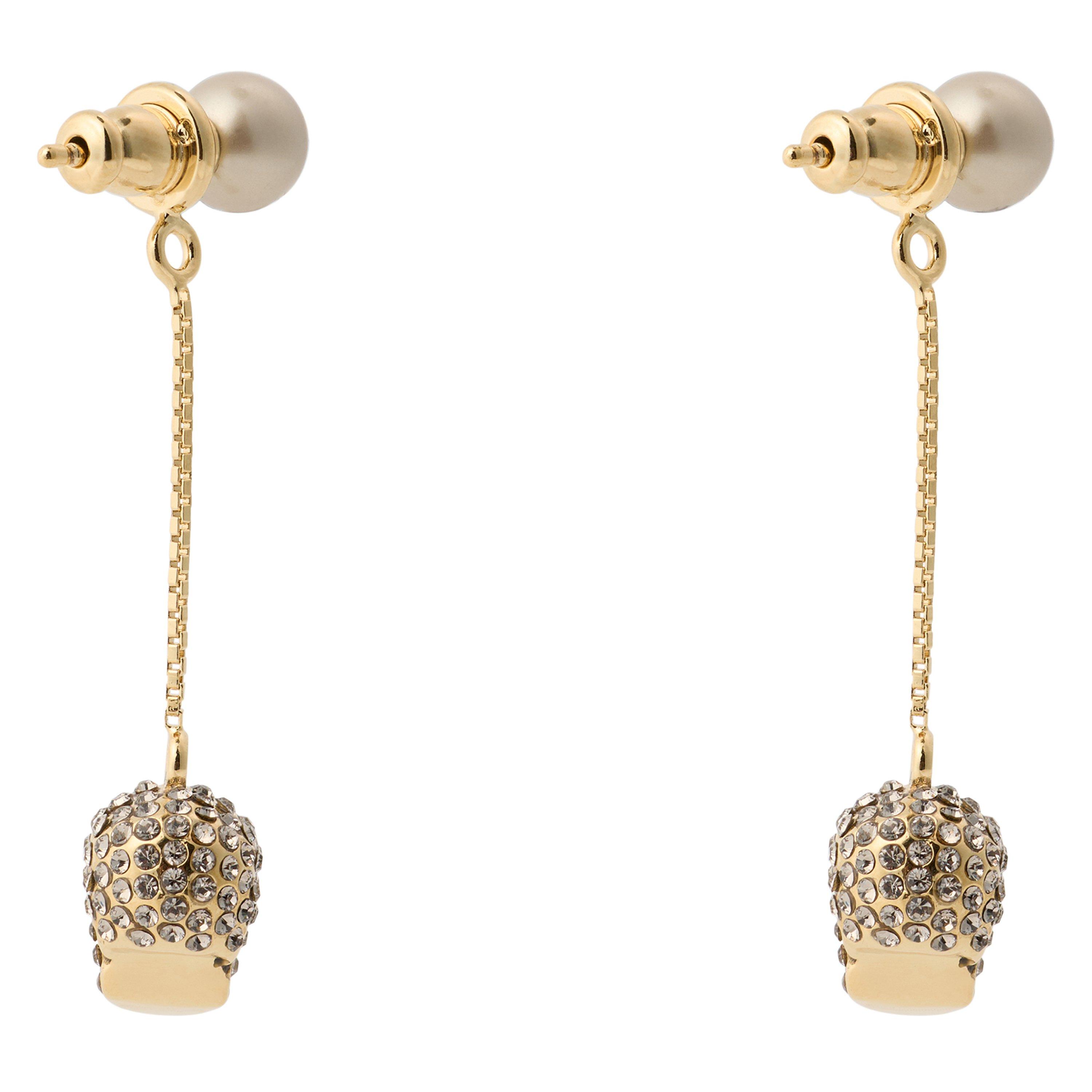 Gld Gry Crystal - Alexander McQueen - Alex Skull Pendant E Ld63 - 2