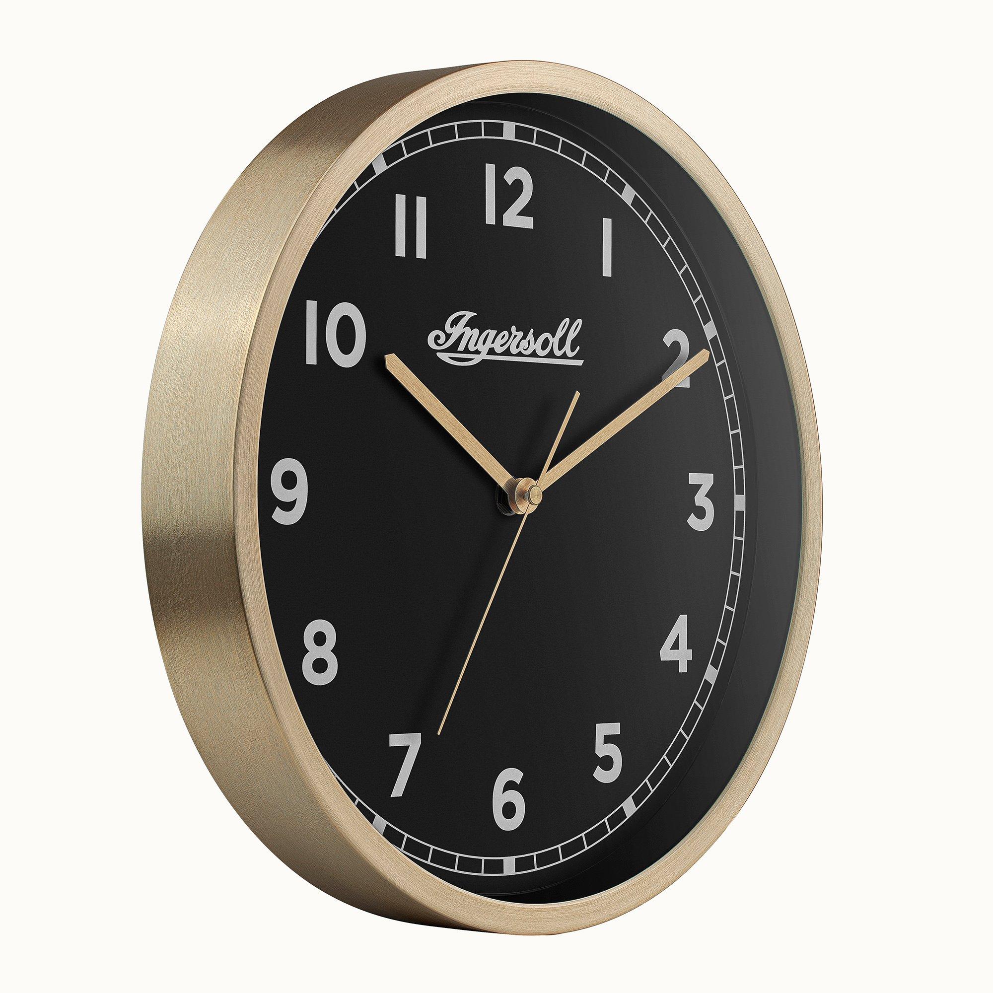Sort/Guld - Ingersoll - 99 Wall Clock - 2
