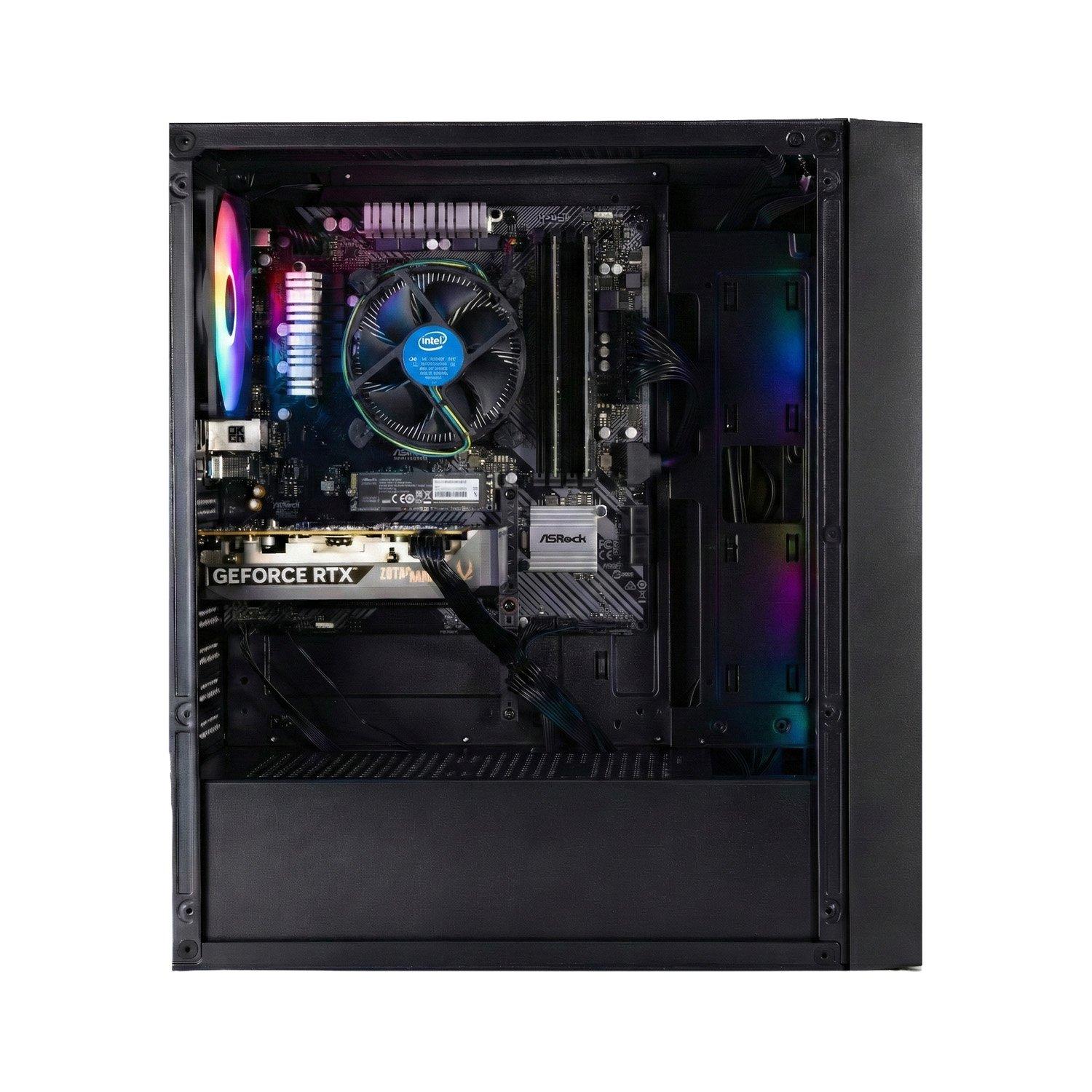 Schwarz - Entity - Entity Ragnarok RTX 5060 Gaming PC - Intel Core i5-14400F 16GB 512GB SSD - Black - 3