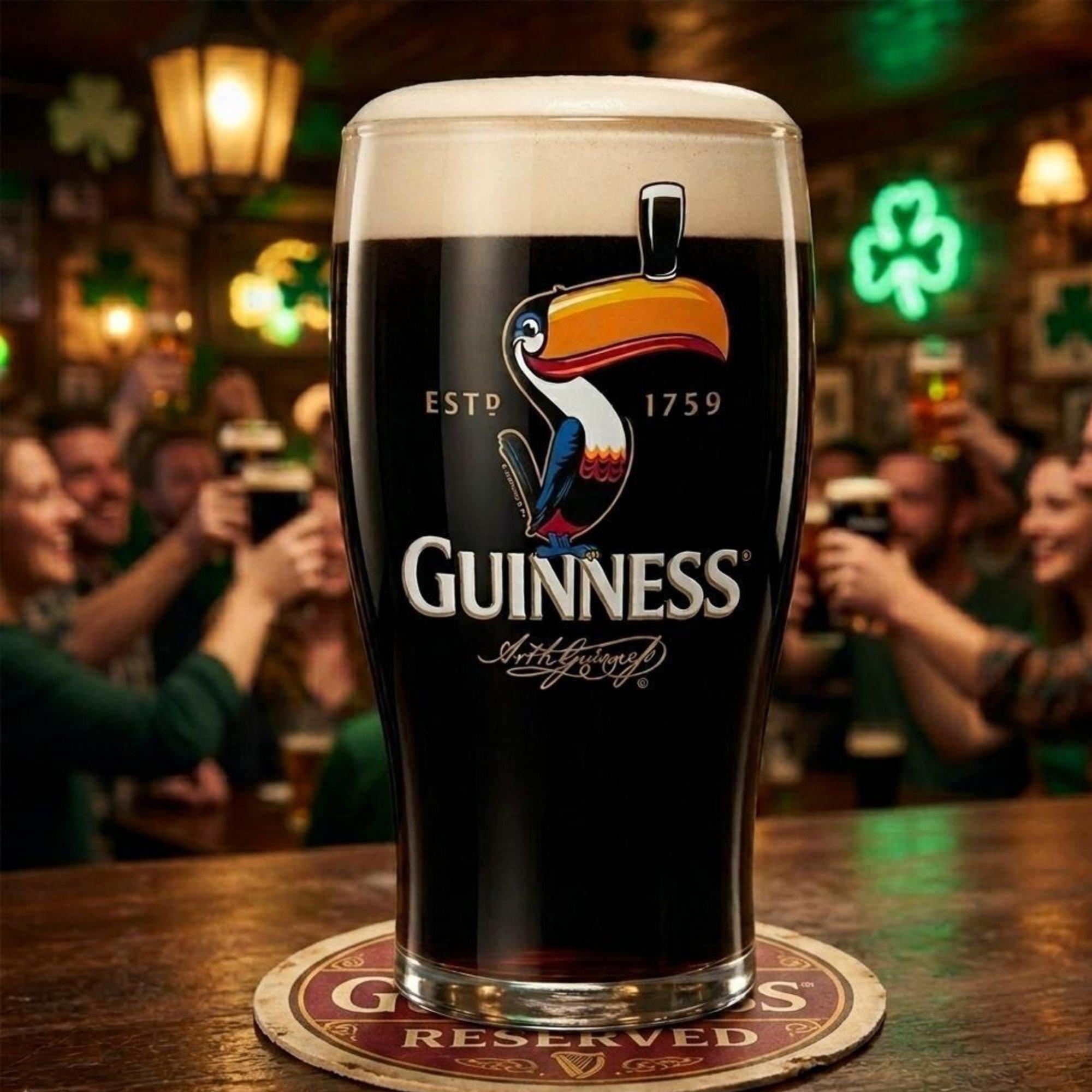 Tukan - Guinness - Team Guinness Official Toucan Pint Beer Glass Set of 2 - 3