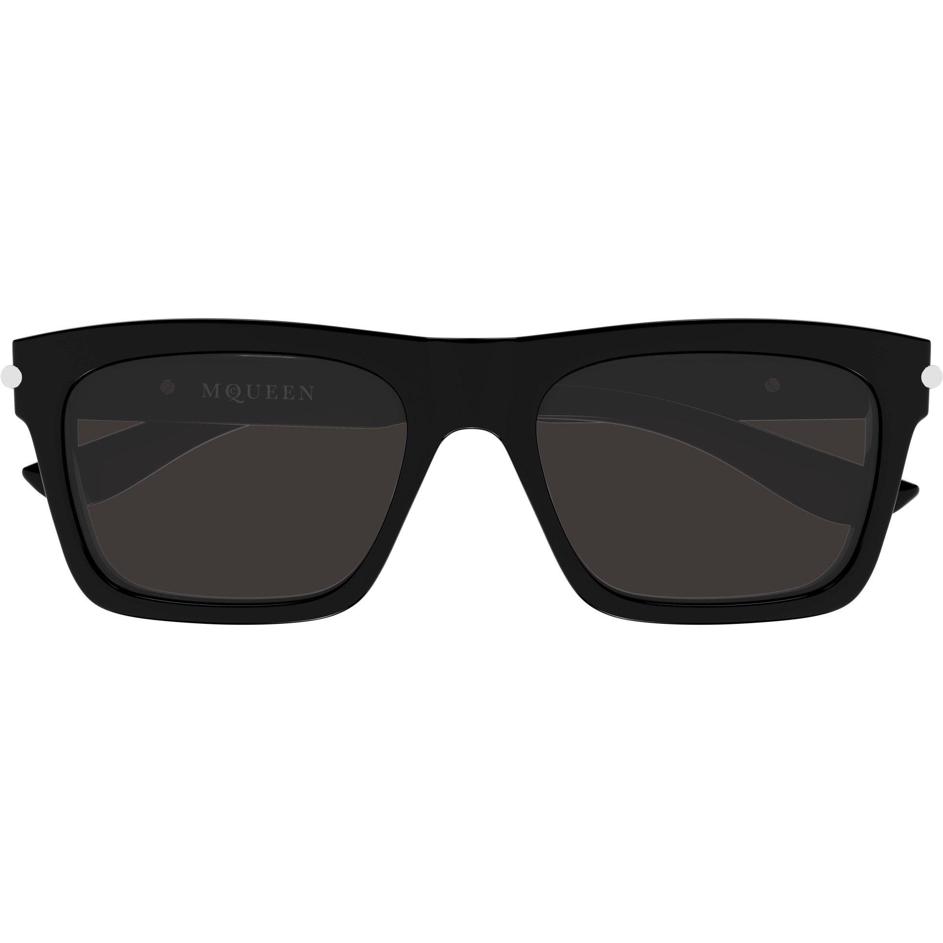 Black/Grey - Alexander McQueen - Oversized Sunglasses - 2