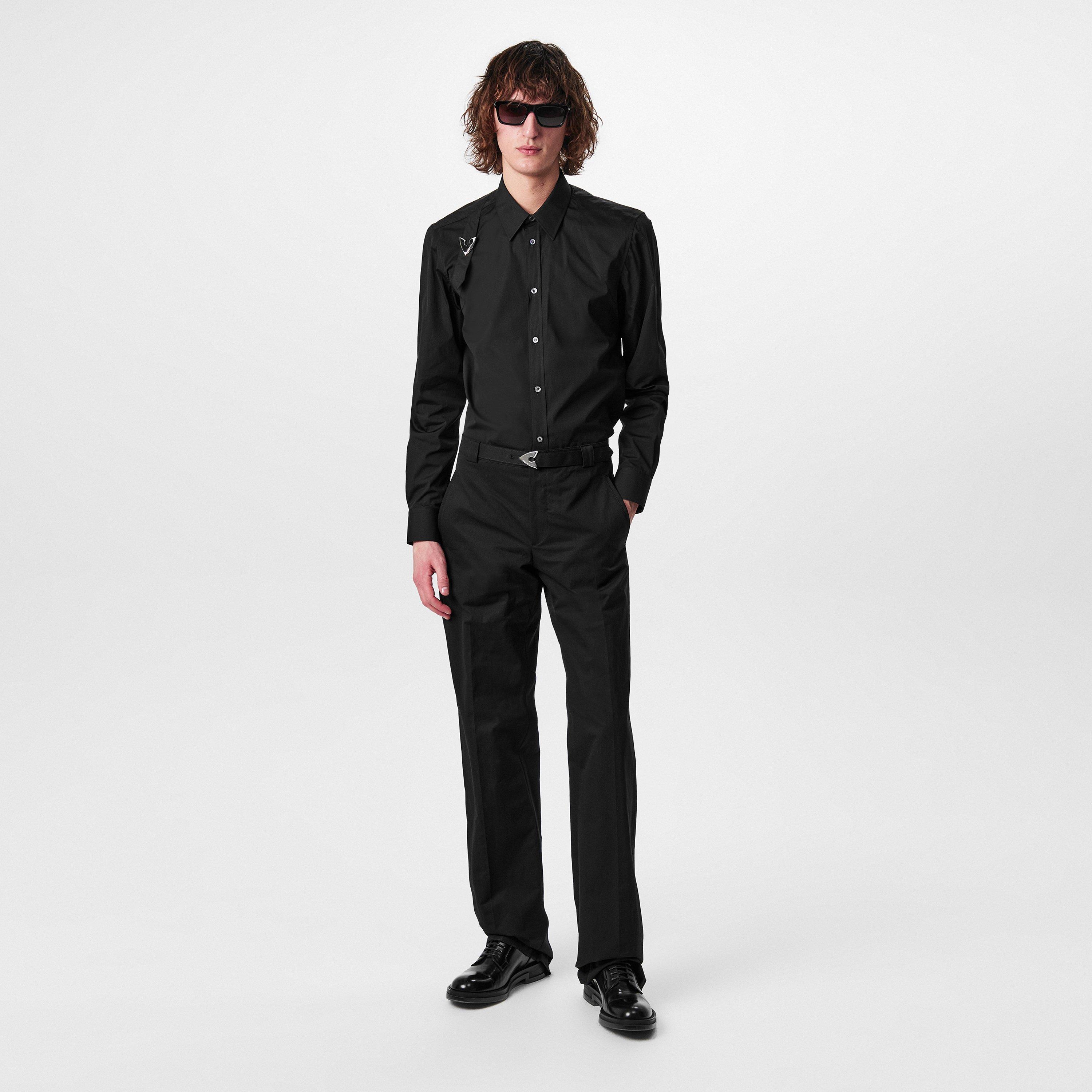 Black/Grey - Alexander McQueen - Oversized Sunglasses - 4