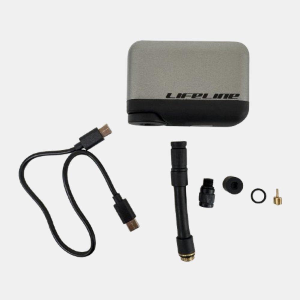 Crno/sive - LifeLine - Lifeline Electric Bicycle Tire Inflator - 4
