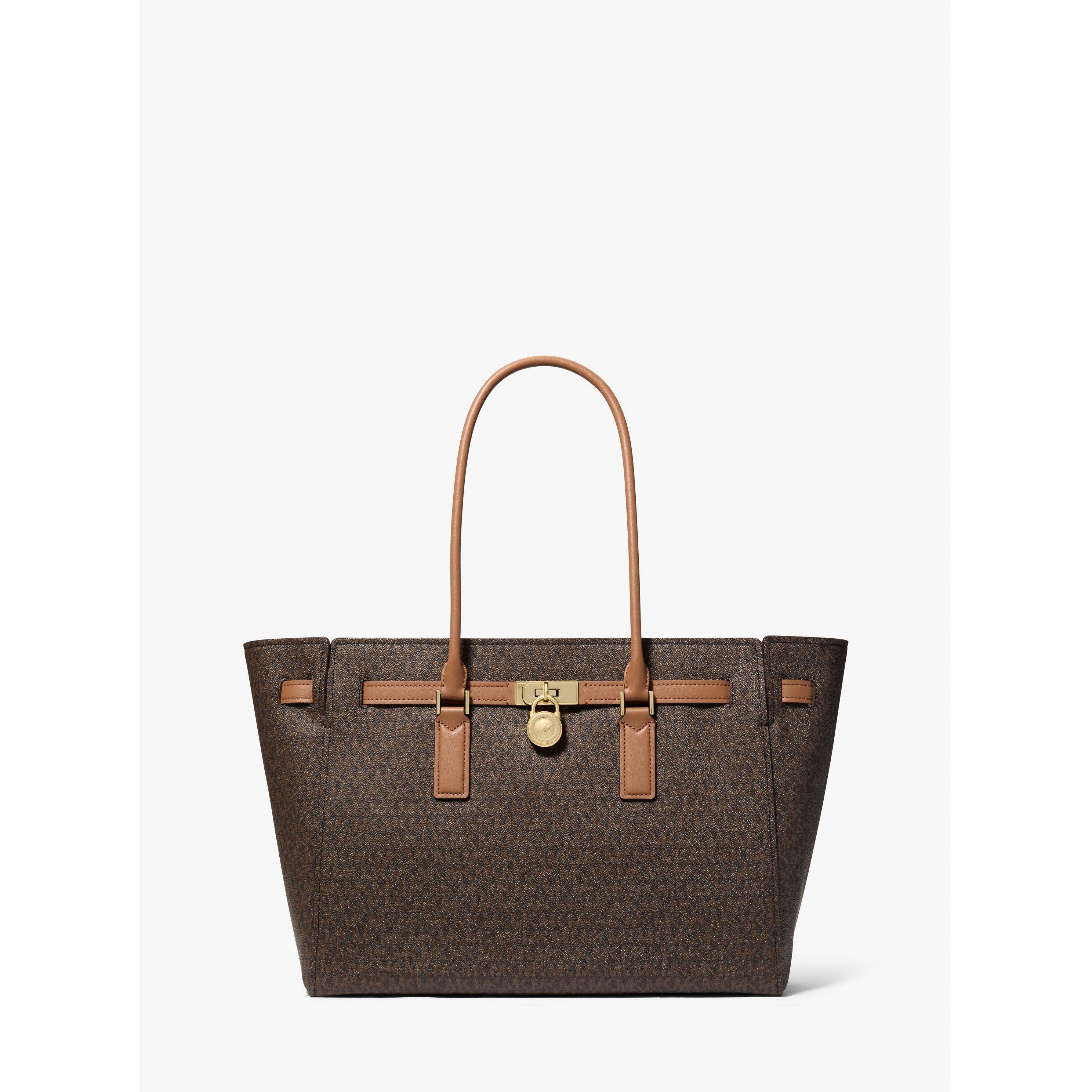 MICHAEL Michael Kors Women's Hamilton Tote Bags - BRN/ACORN