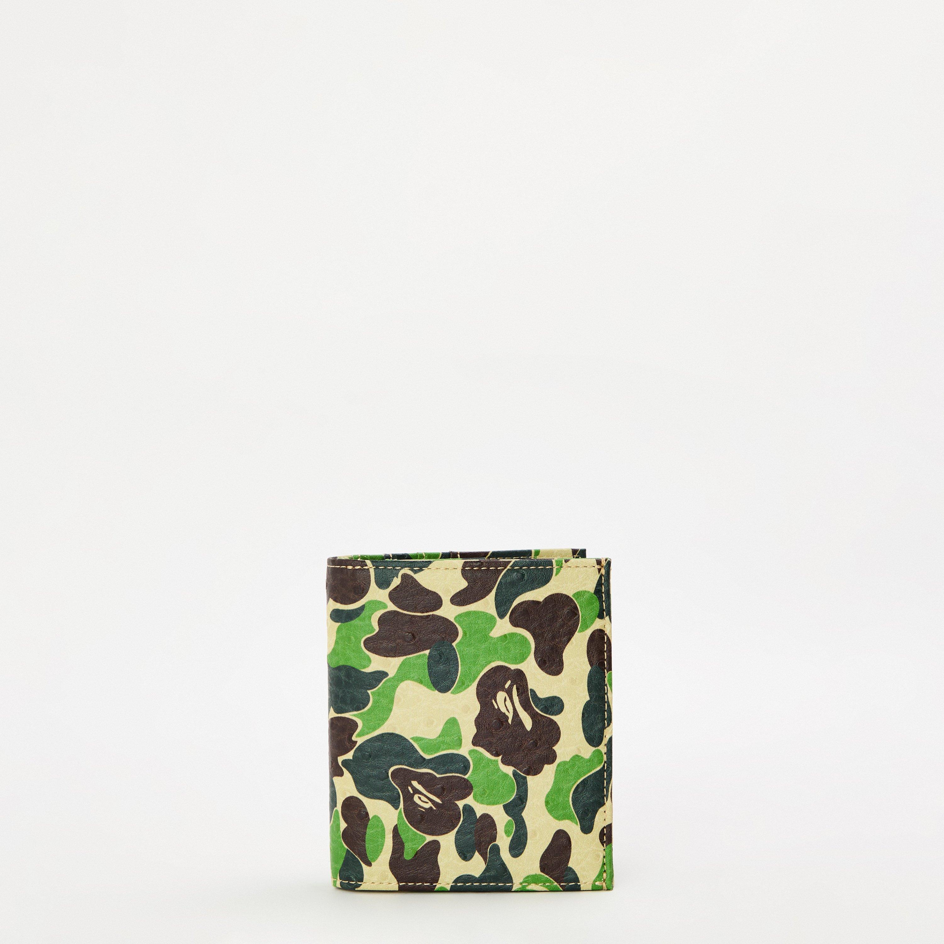 Green Camo - A Bathing Ape - Men's Bape ABC Camo Billfold Wallet - 1