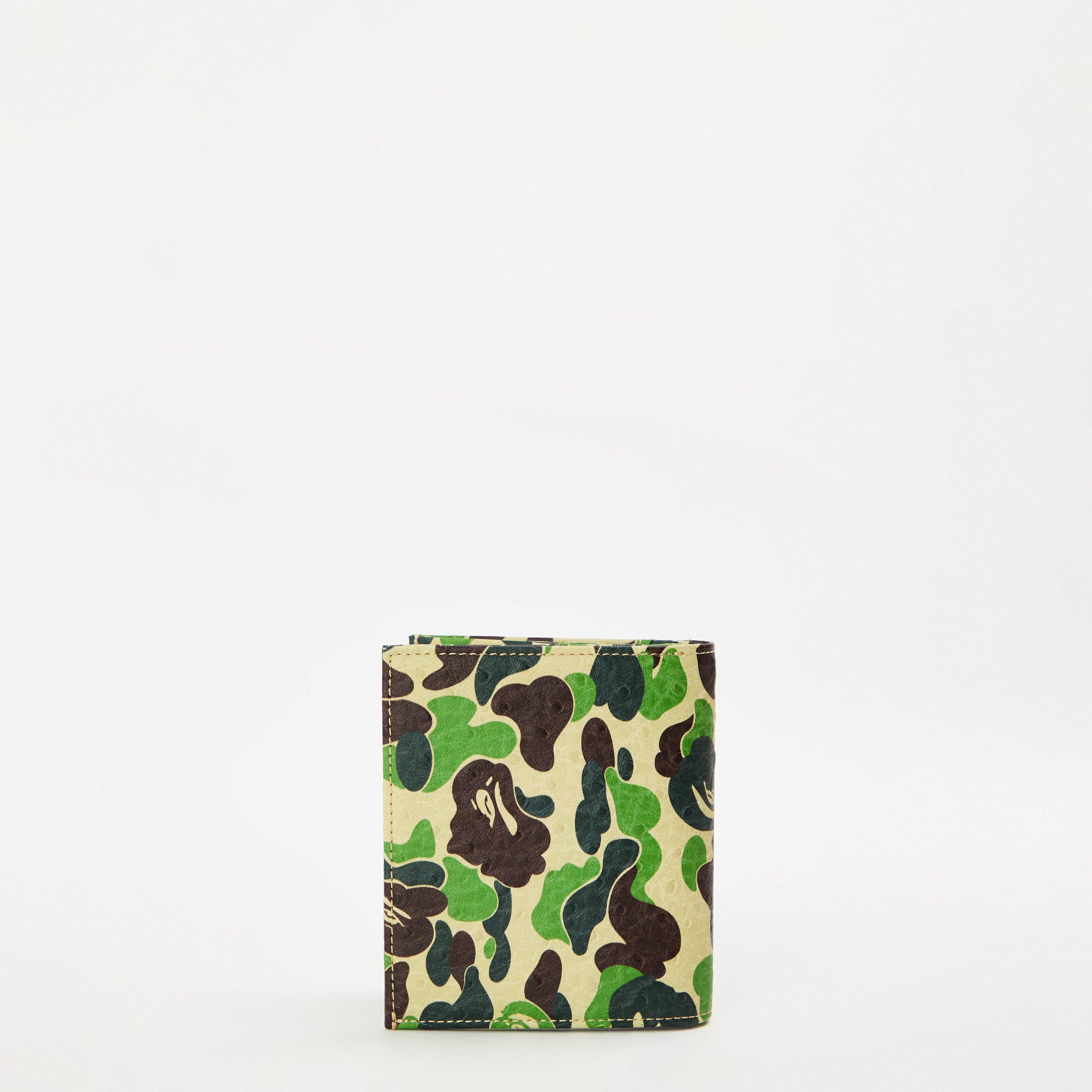 Green Camo - A Bathing Ape - Men's Bape ABC Camo Billfold Wallet - 2