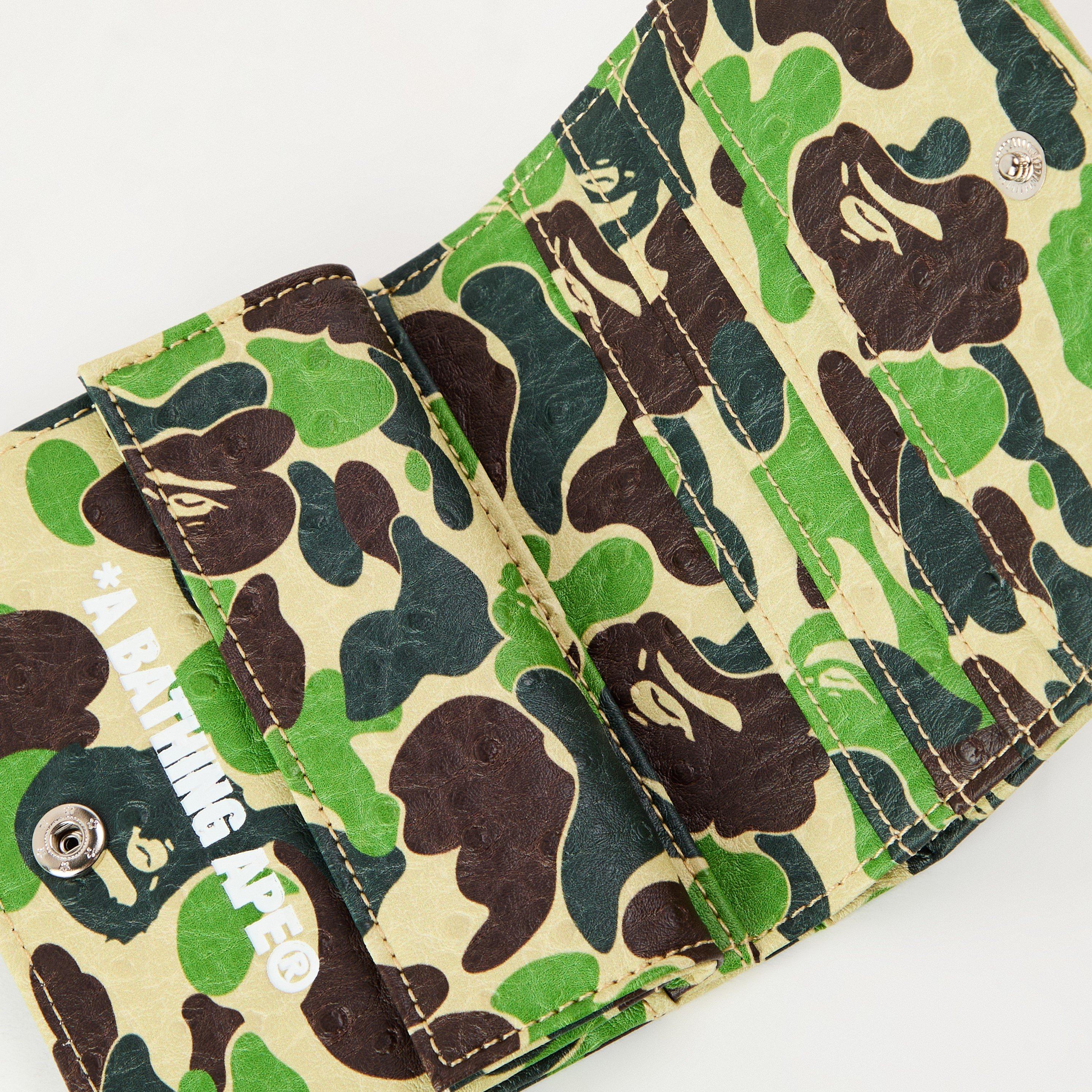 Green Camo - A Bathing Ape - Men's Bape ABC Camo Billfold Wallet - 3