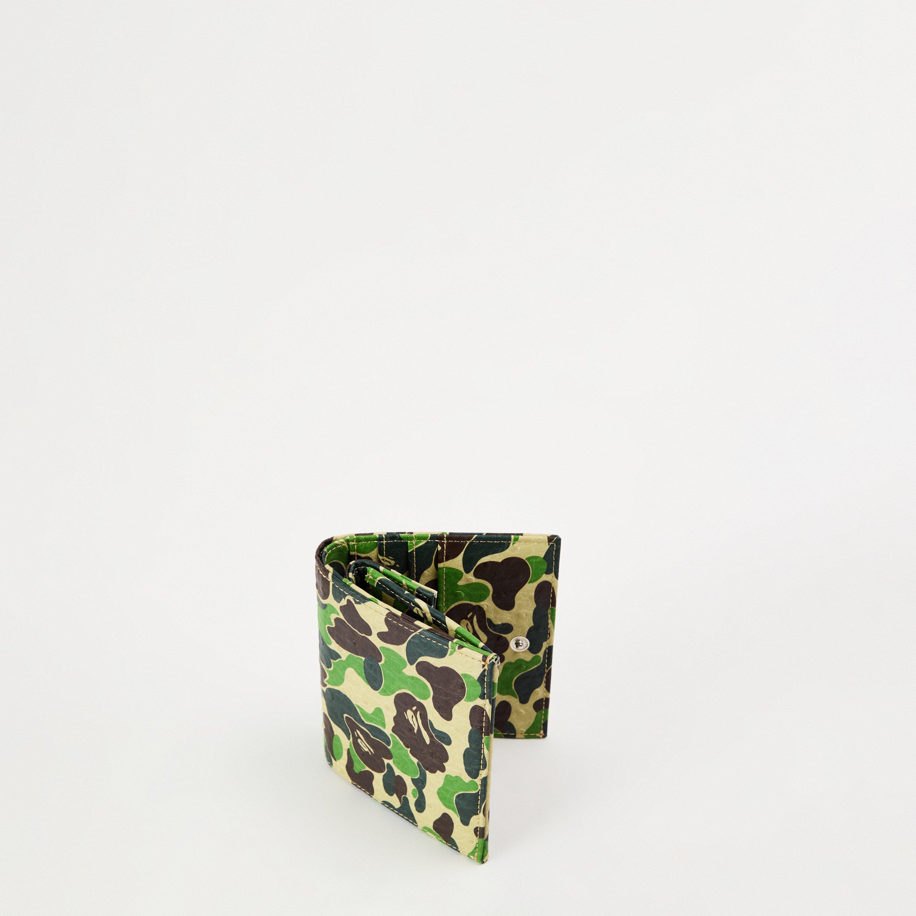 Green Camo - A Bathing Ape - Men's Bape ABC Camo Billfold Wallet - 4