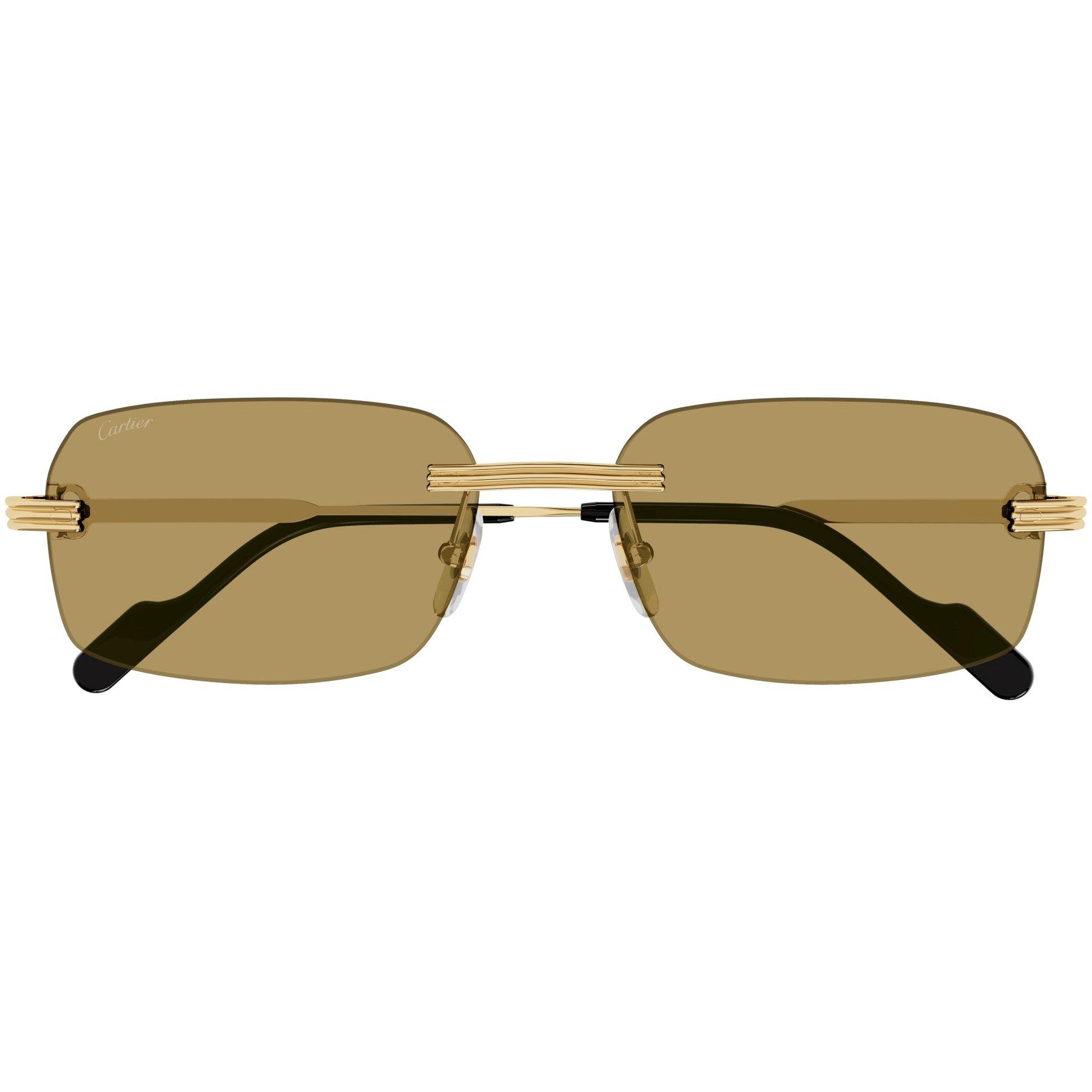Gold/Brown - Cartier - Premiere De Cartier Sunglasses - 2