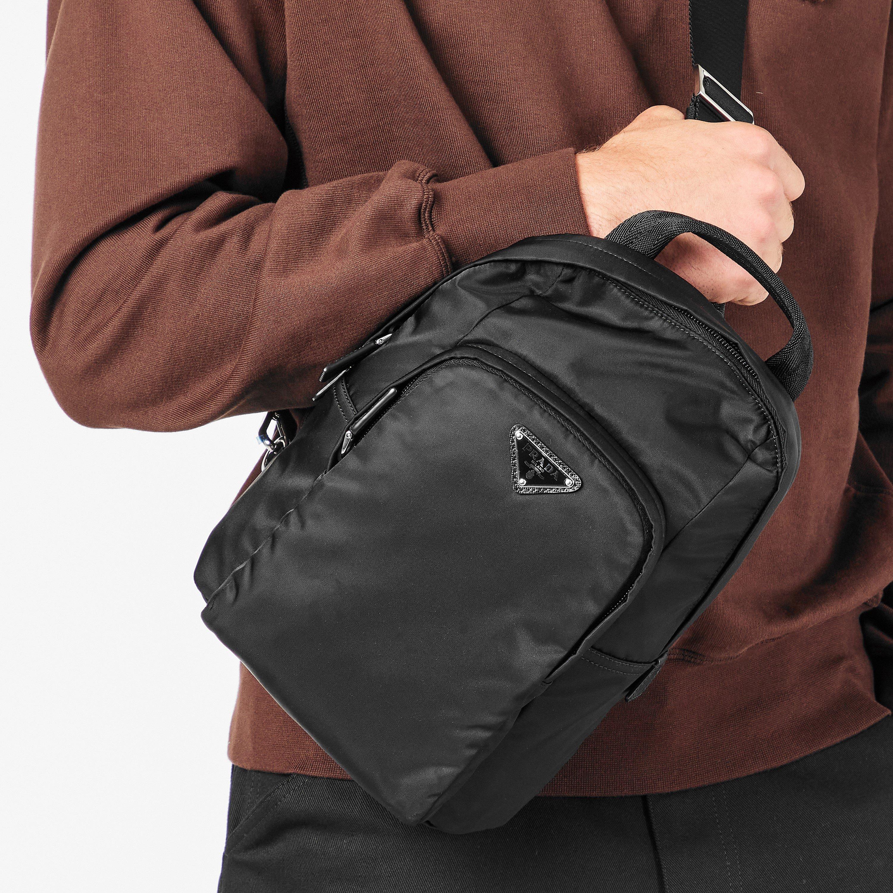 Black - Prada - Men's Cross Body Bag - 3