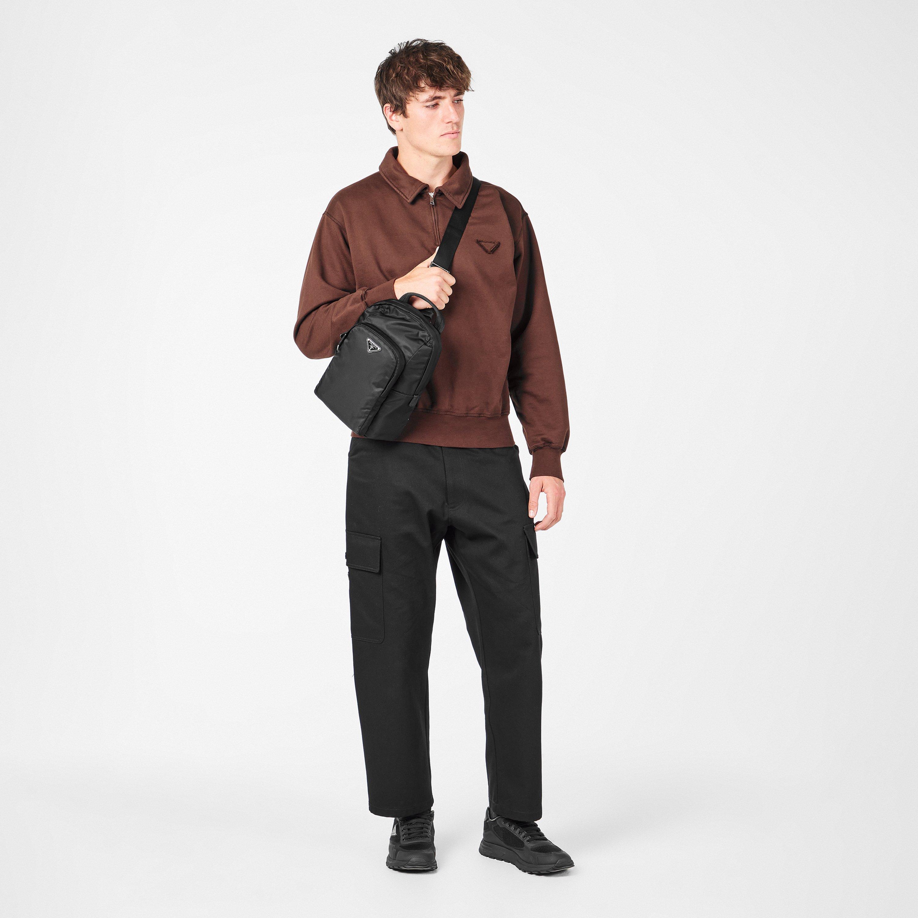 Black - Prada - Men's Cross Body Bag - 6