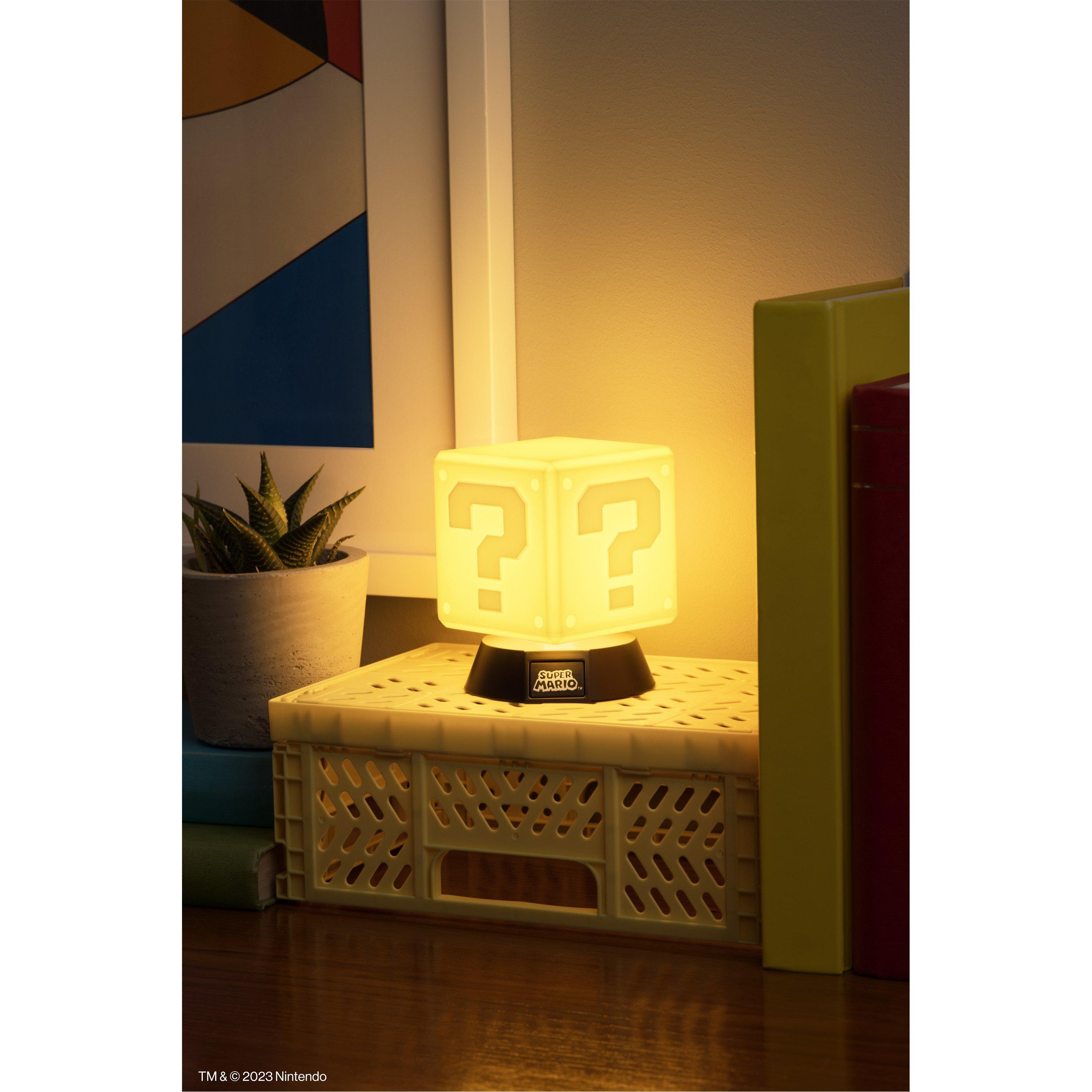 Super Mario | Question Block Icon 10cm LED Light | Sports Direct