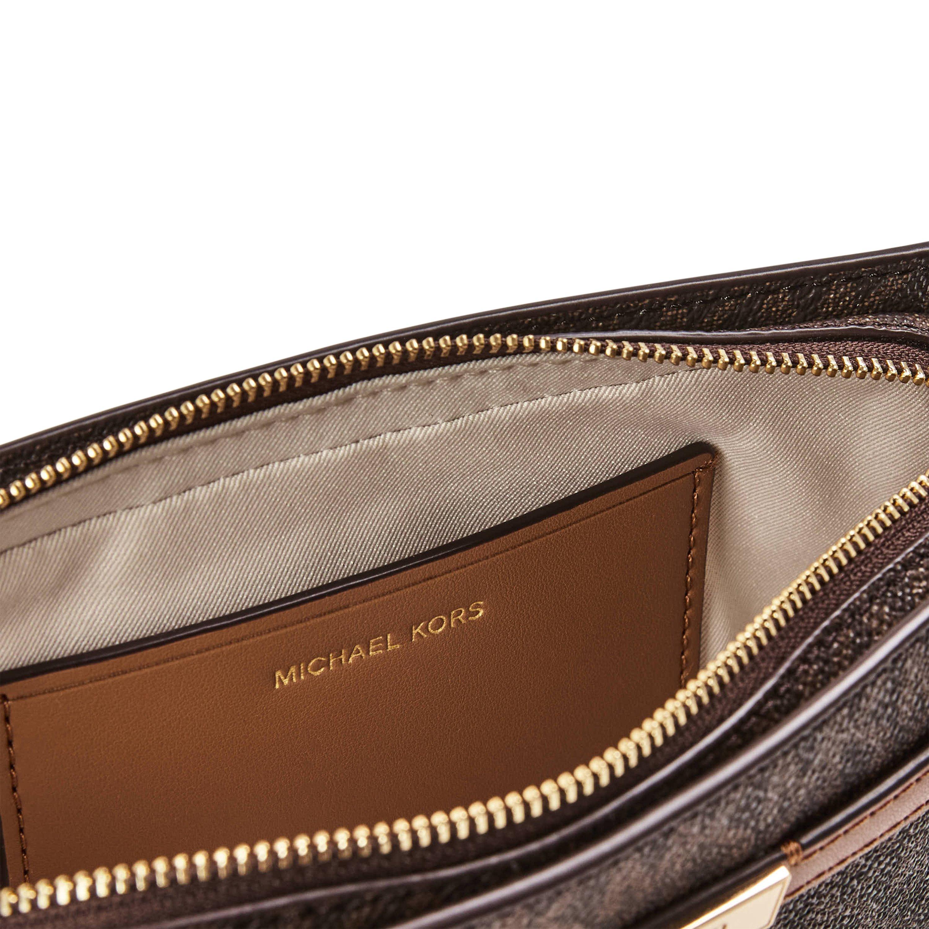 Brn/acrn - MICHAEL Michael Kors - Women's Hamilton Cross Body Wallet On Chain - 4