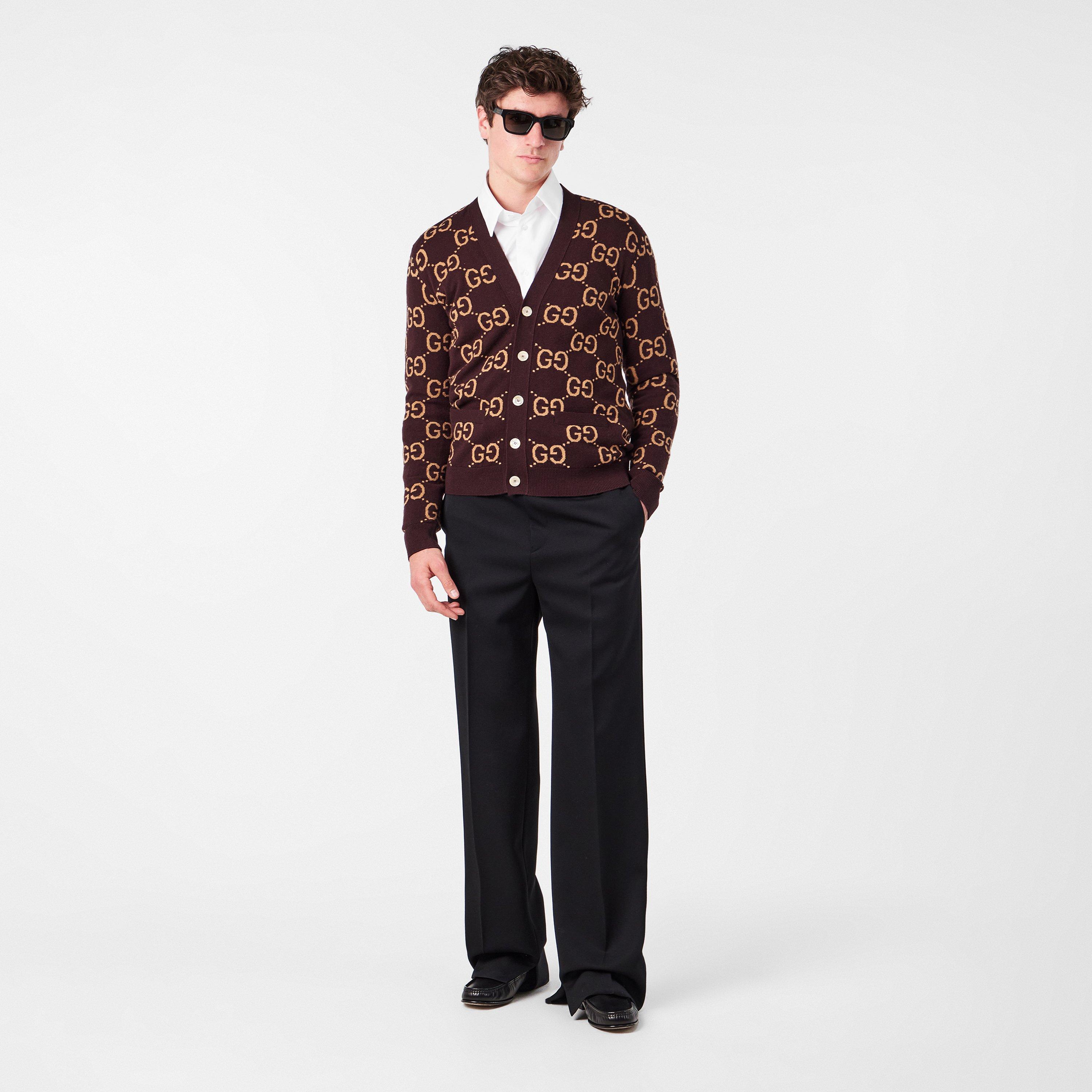 Black/Grey - Gucci - Rectangle Sunglasses - 6