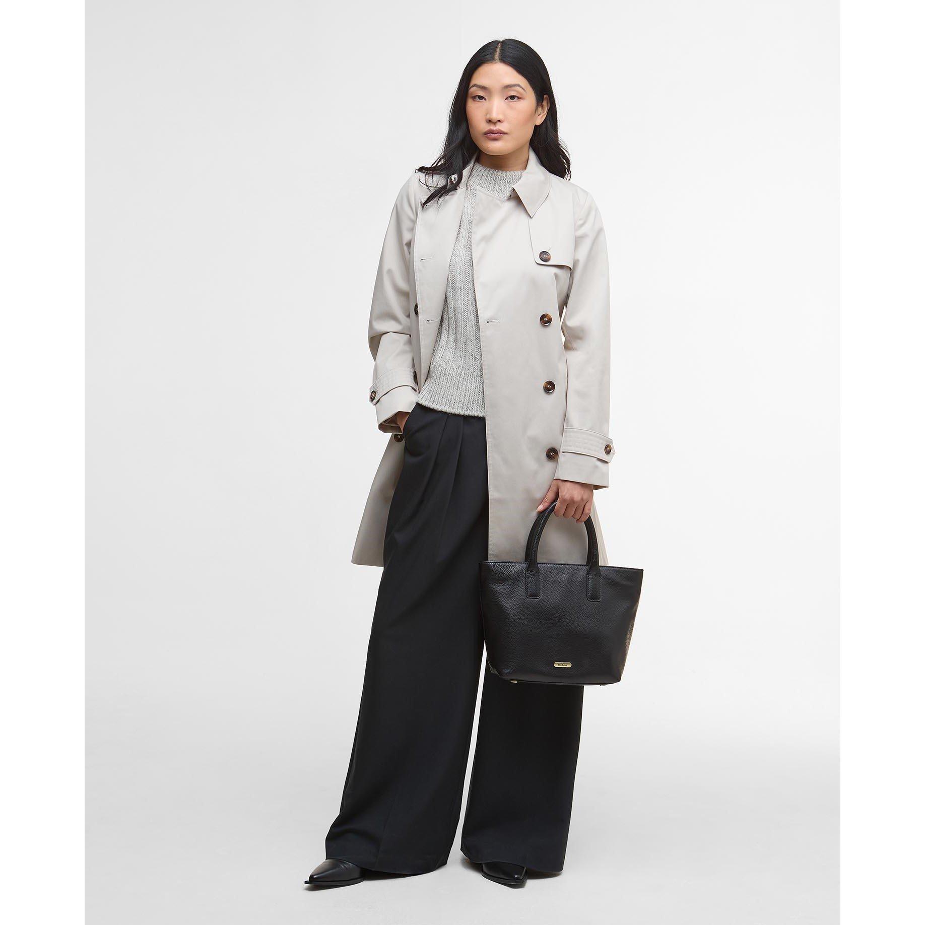 Black - Barbour - Birch Leather Tote Bag - 2