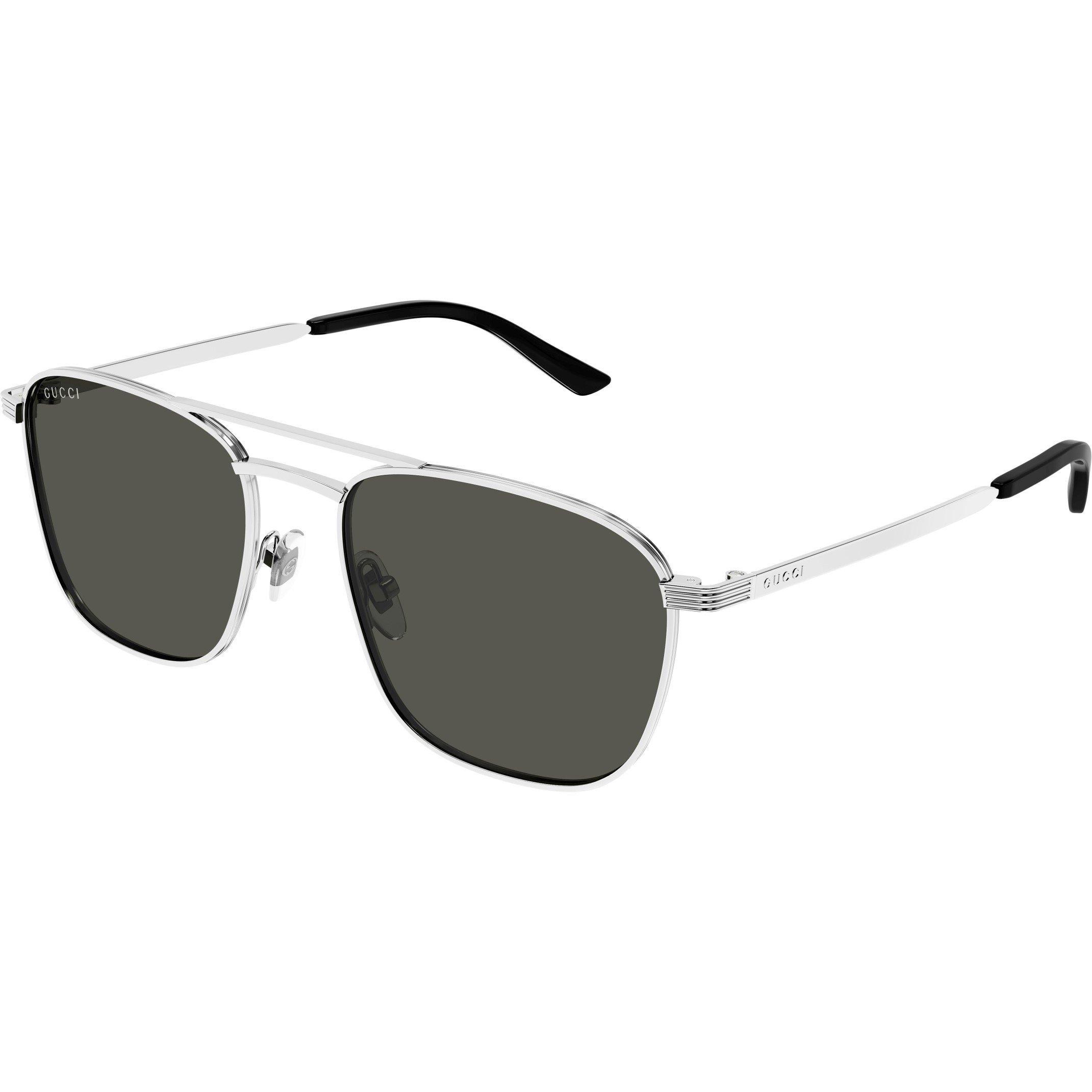 Silver - Gucci - Square Sunglasses - 1