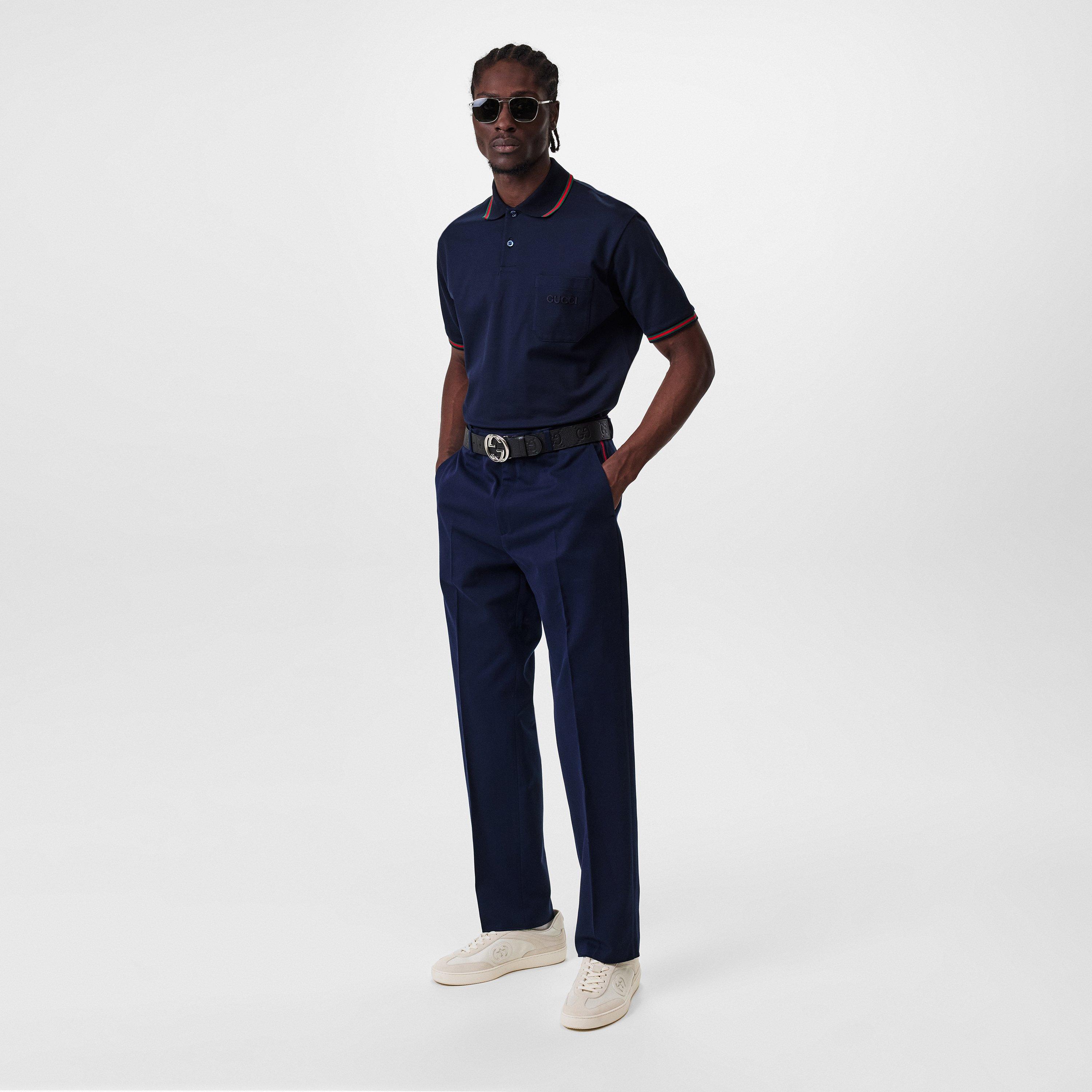 Silver - Gucci - Square Sunglasses - 4