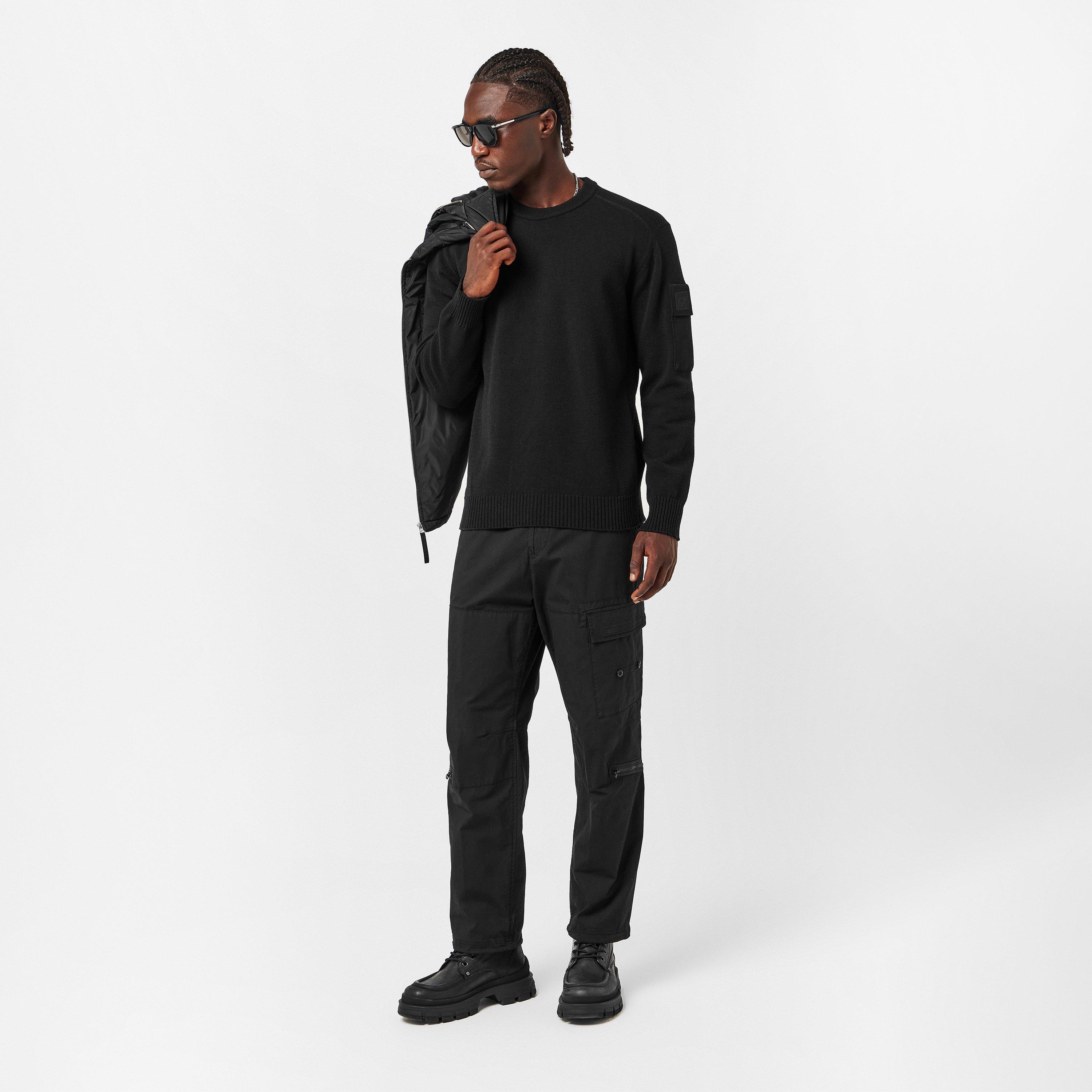 Black/Grey - Montblanc - Men's Mont B Rectangle Sunglasses - 5