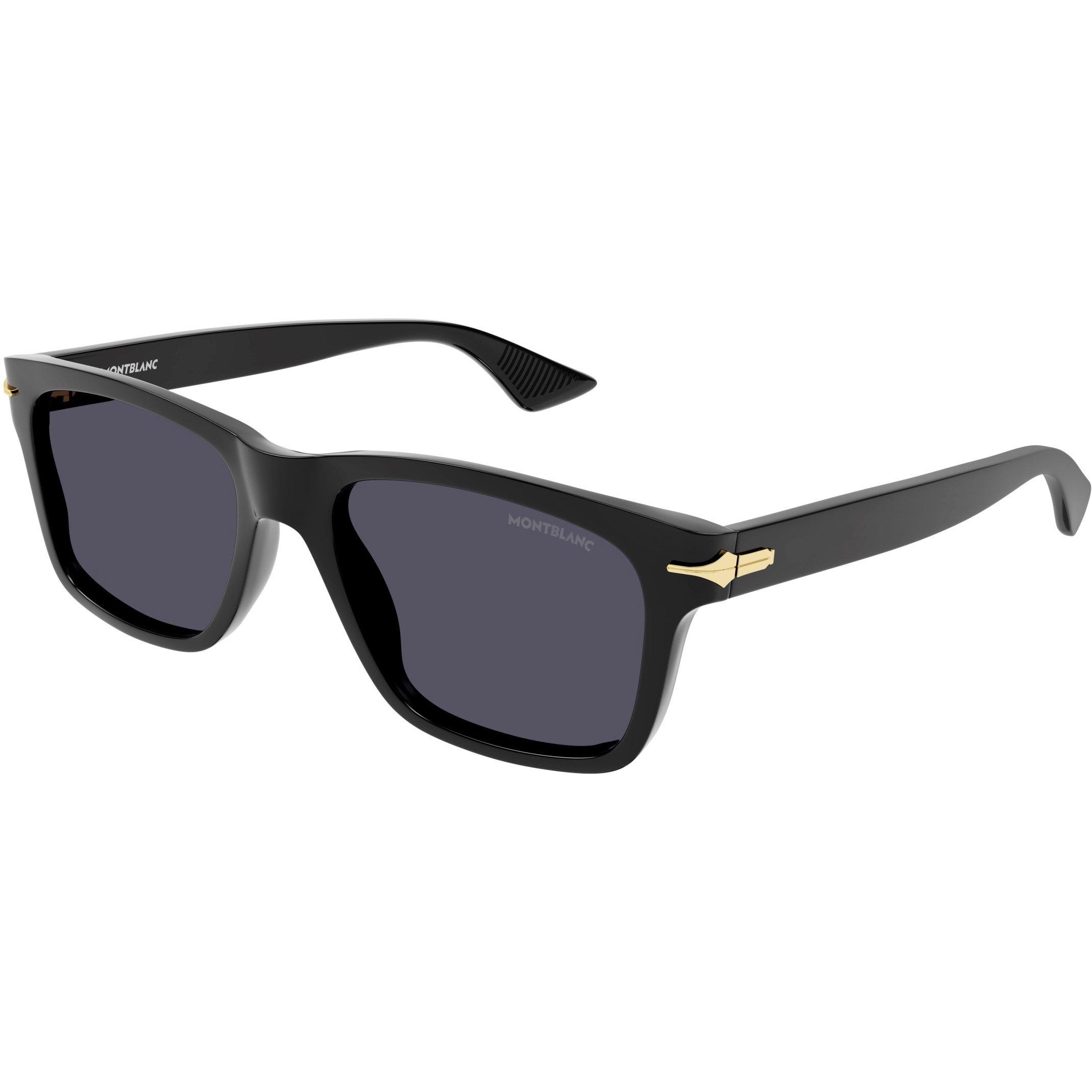 Montblanc Men's Rectangle Sunglasses - Black