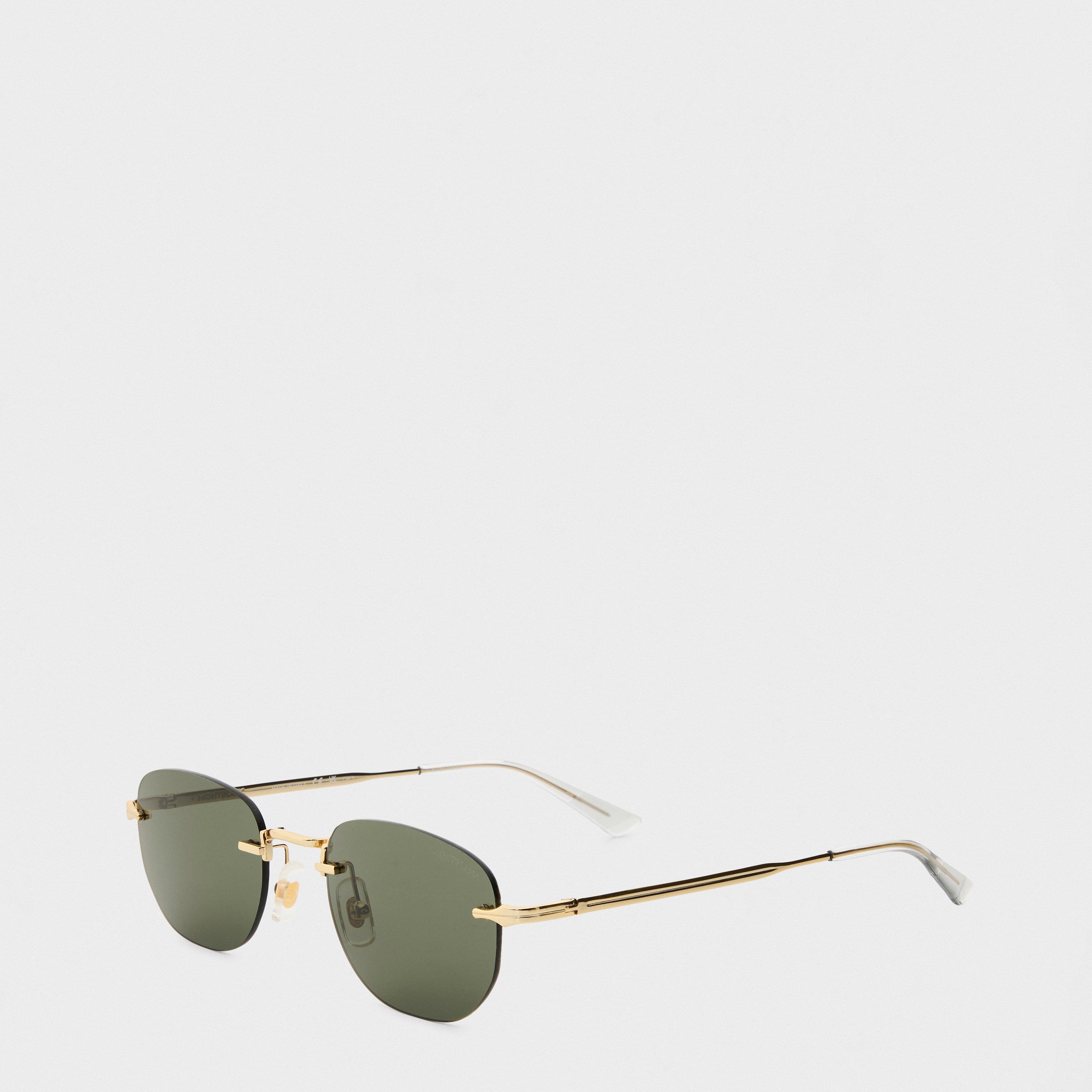 Gold/Grey - Montblanc - Mb0303s Sunglasses - 1
