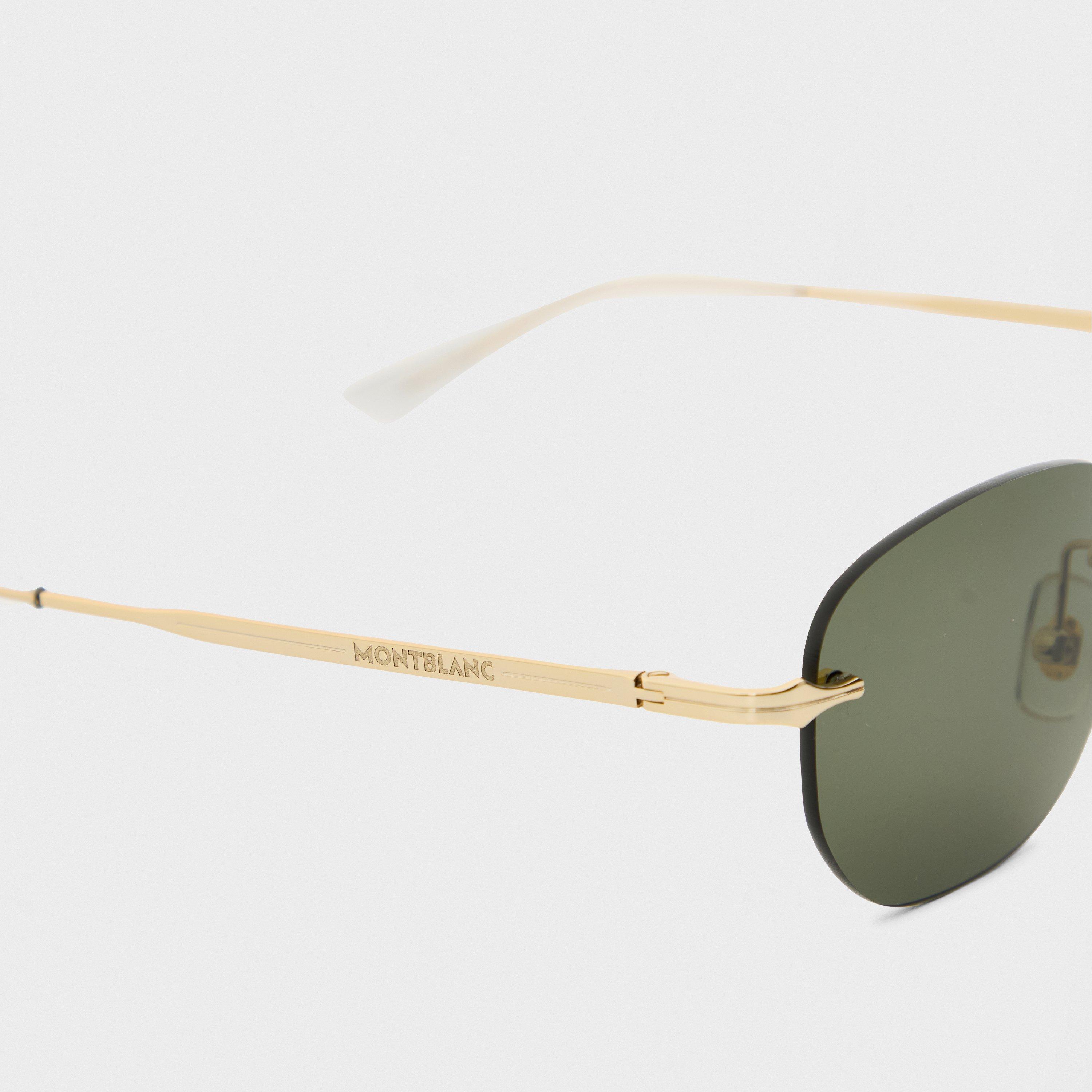 Gold/Grey - Montblanc - Mb0303s Sunglasses - 5