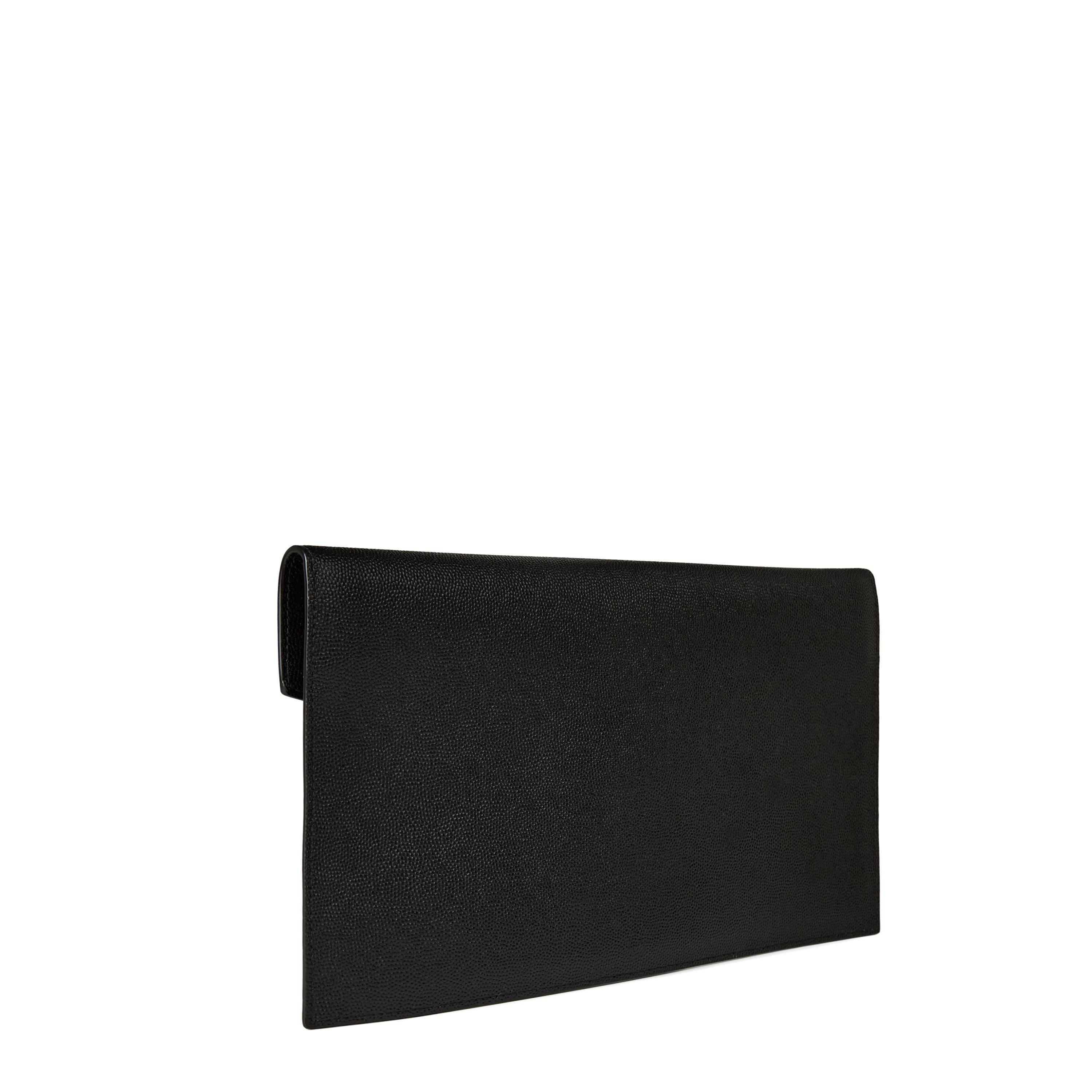 Black/Gold - Saint Laurent - Uptown Pouch - 3