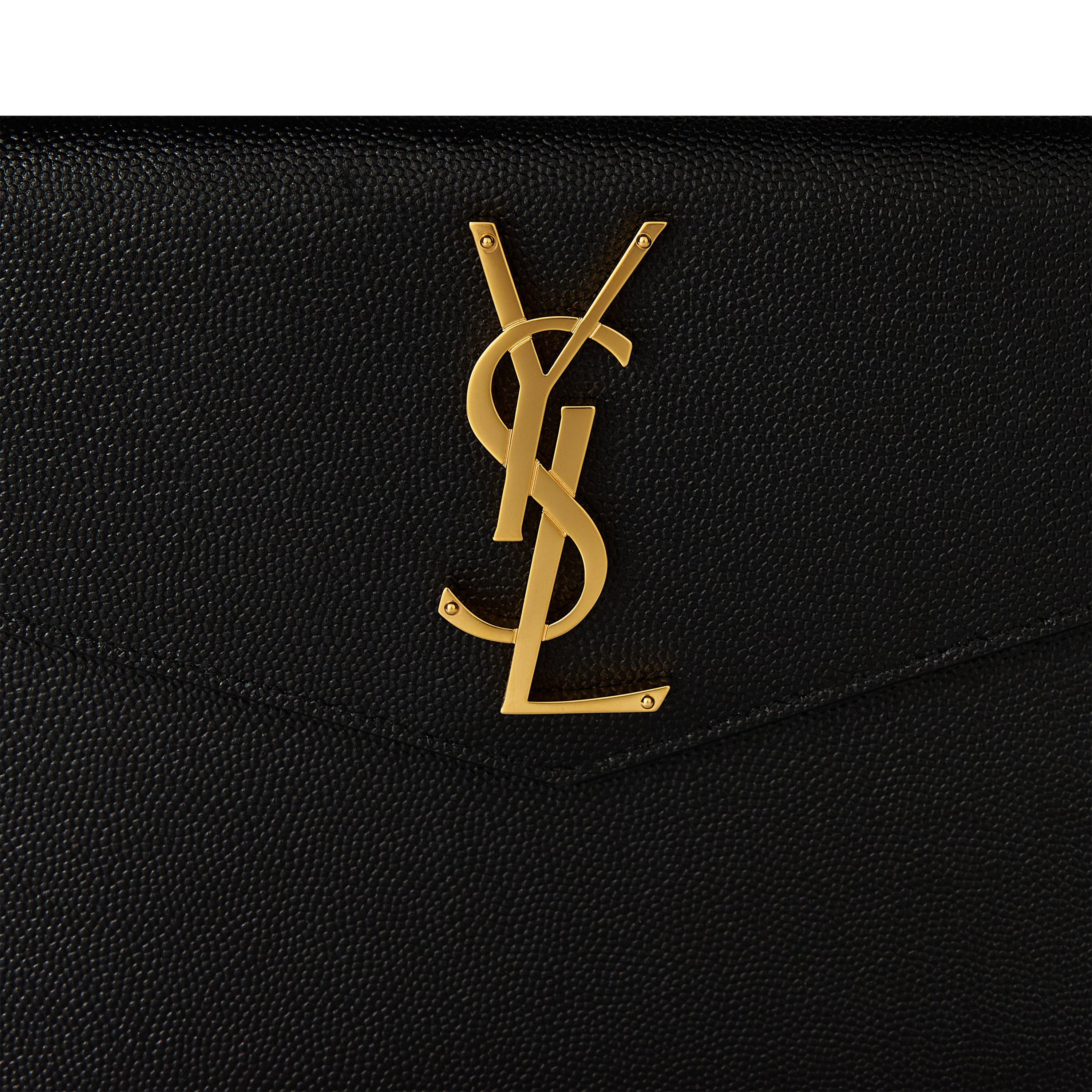 Black/Gold - Saint Laurent - Uptown Pouch - 4